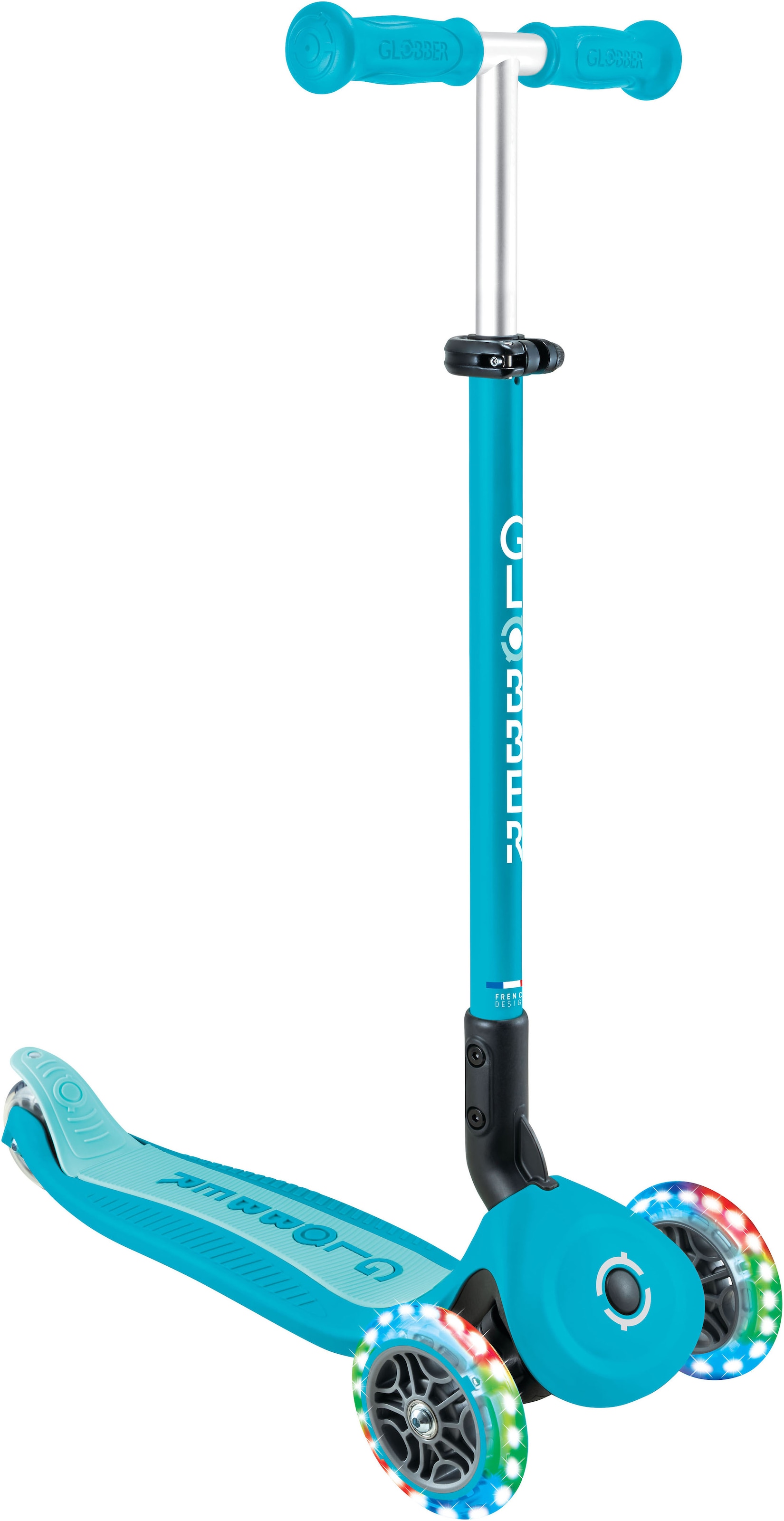 Globber Tretroller »GO-UP ACTIVE LIGHTS 360, mit Leuchtrollen«