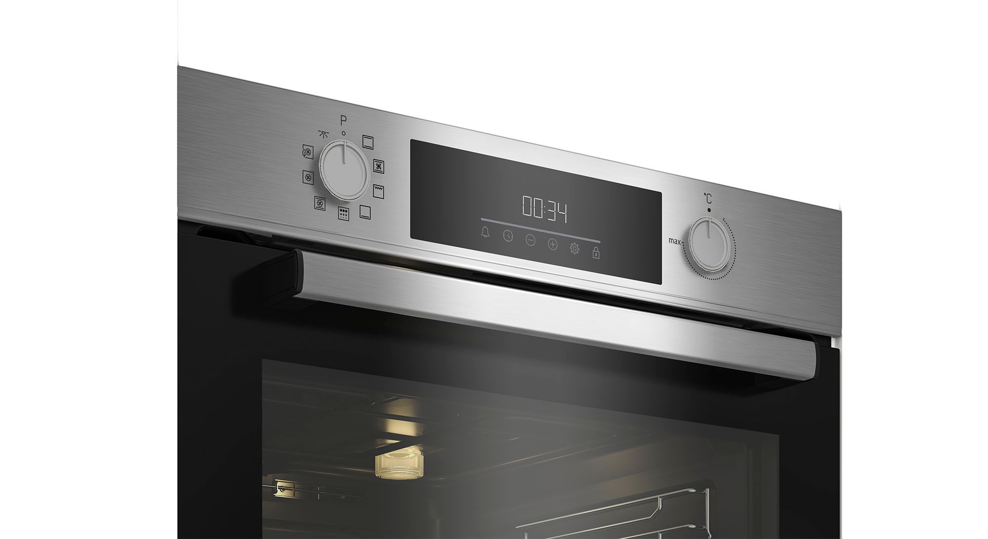 6. Bild von BEKO Backofen-Set »BBSM12340XFP 7768282948«, BBSM12340XFP 7768282948, mit 2-fach-Teleskopauszug, Pyrolyse-Selbstreinigung
