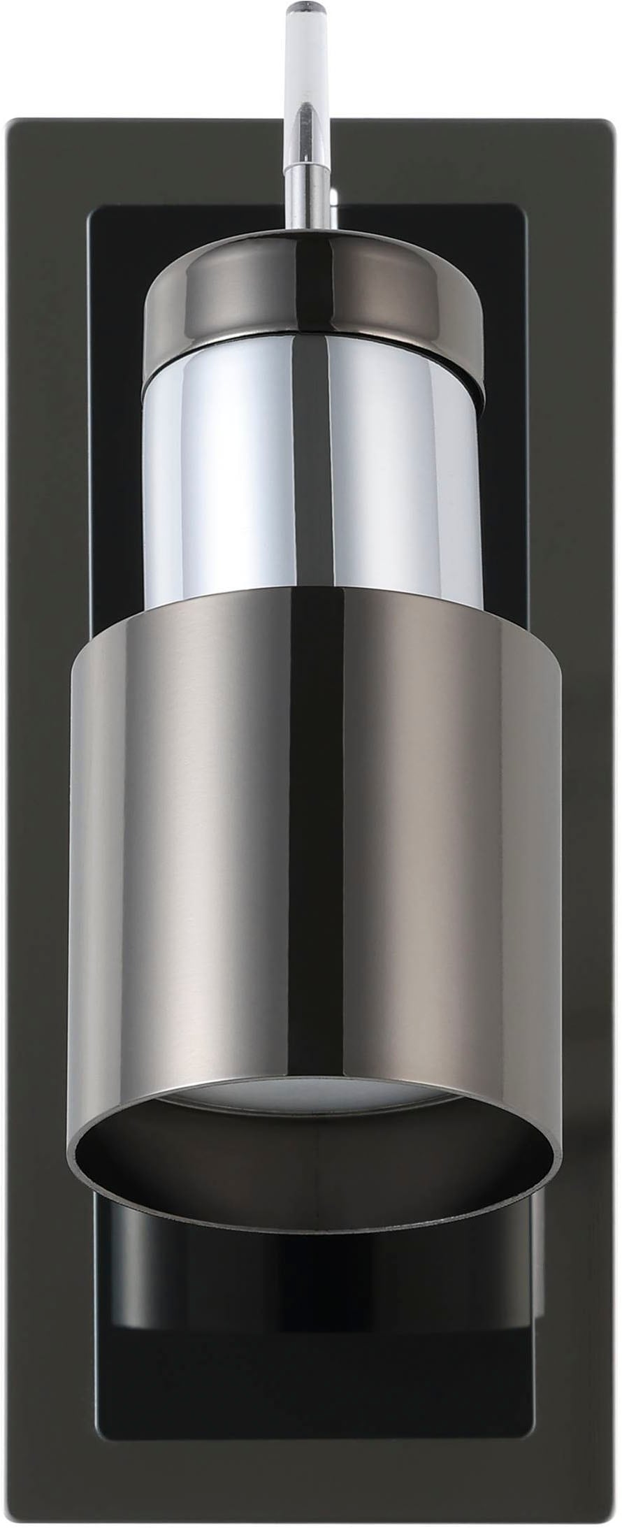 EGLO Deckenleuchte »Davida 1 Deckenlampe, Deckenspot aus Metall, Wohnzimmerlampe, GU10« GU10 1 Stk. Spot - L16,5 x B7 cm - nickel-nero - 1X4,6W inkl.