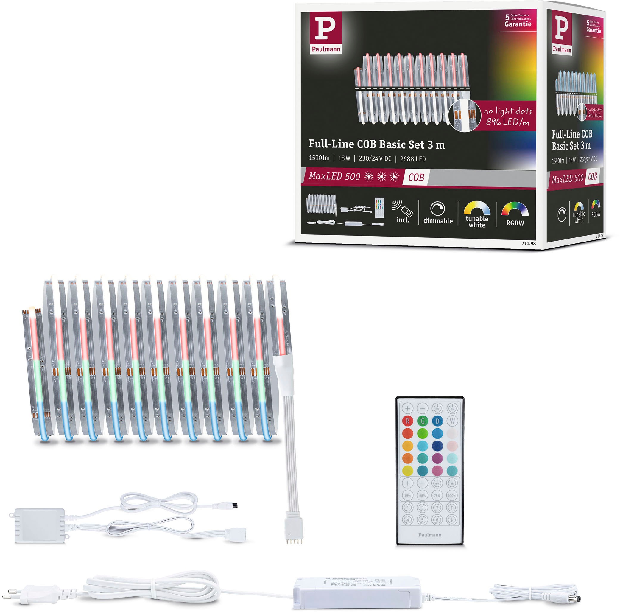 Paulmann LED-Streifen »MaxLED 500 LED Strip RGBW 530lm/m 896 LEDs/m RGBW« M günstig online kaufen