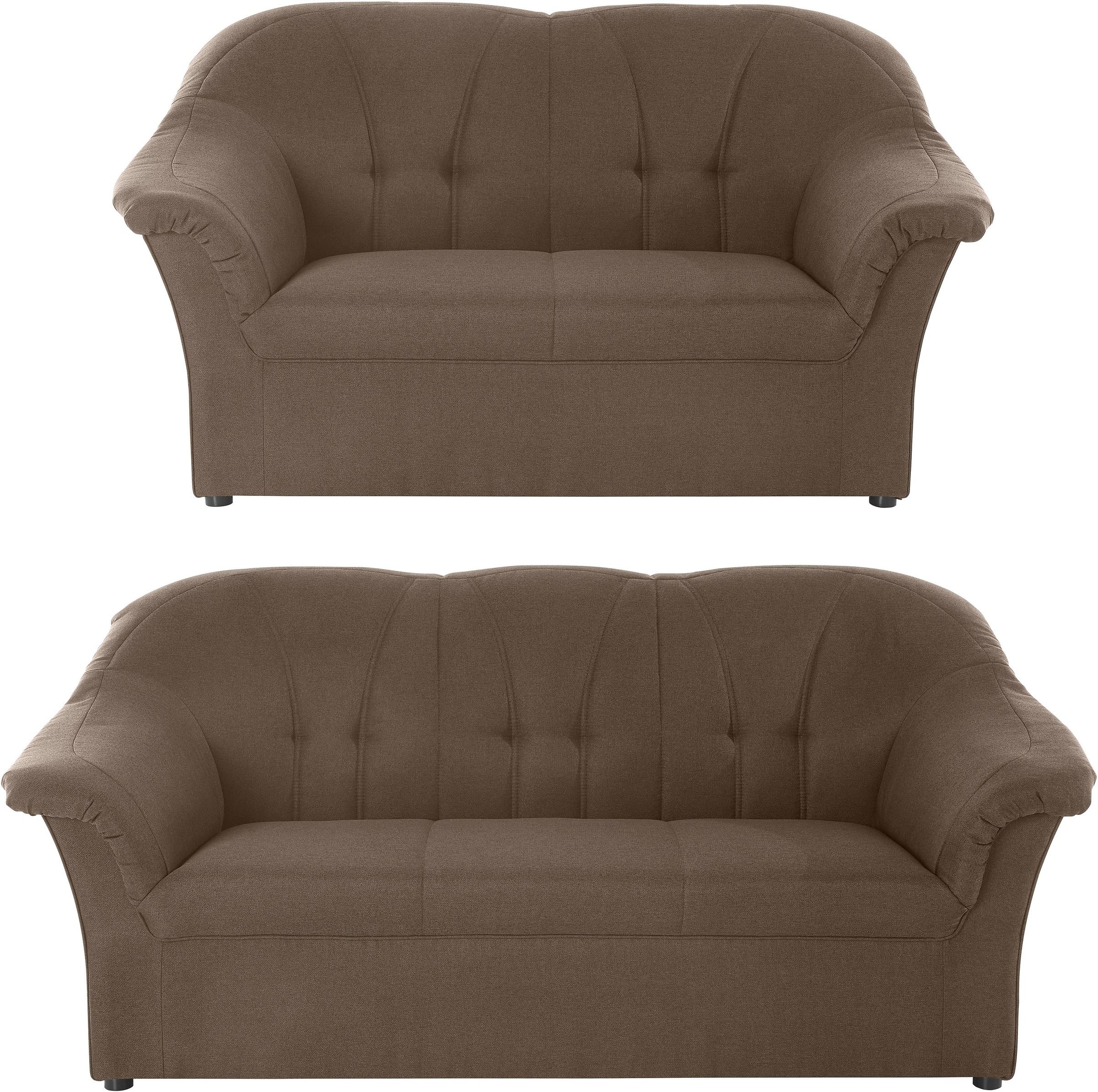 DOMO collection Polstergarnitur »Pegnitz«, (Set), 3-Sitzer & 2-Sitzer-Set günstig online kaufen