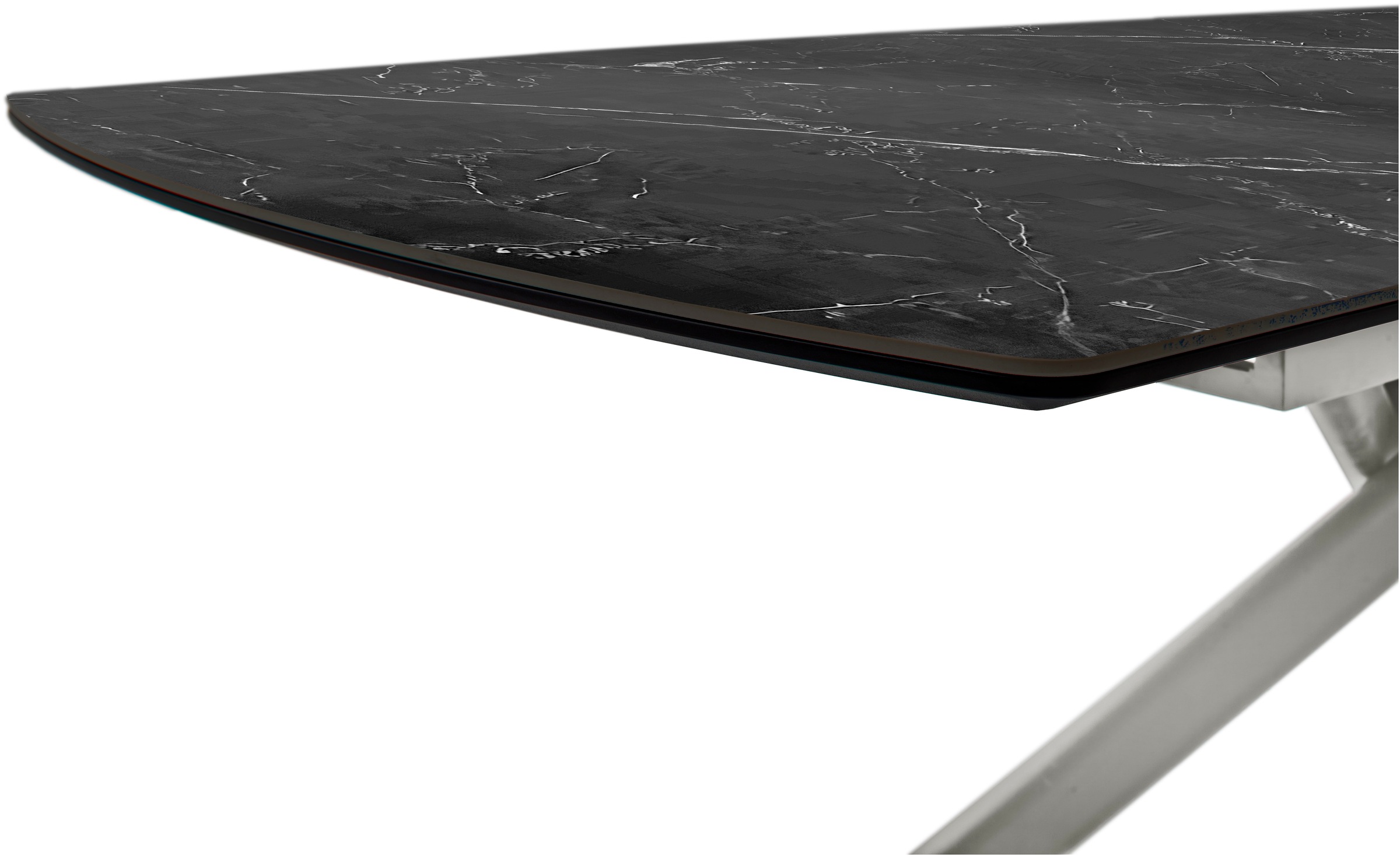 MCA furniture Esstisch »VANINO Auszugtisch 180-230 cm marmoriert«, (1 St.), Keramik,Edelstahl,Synchronauszug,ausziehbar,8-10 Personen
