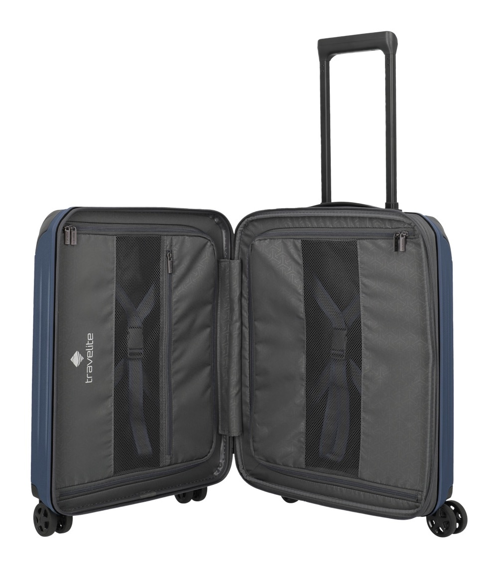 travelite Trolleyset »DYNAMIIC S+/M/L, verschiedene Farben«, (Set, 3 tlg., S+/M/L), Hartschalen-Koffer ABS Volumenerweiterung
