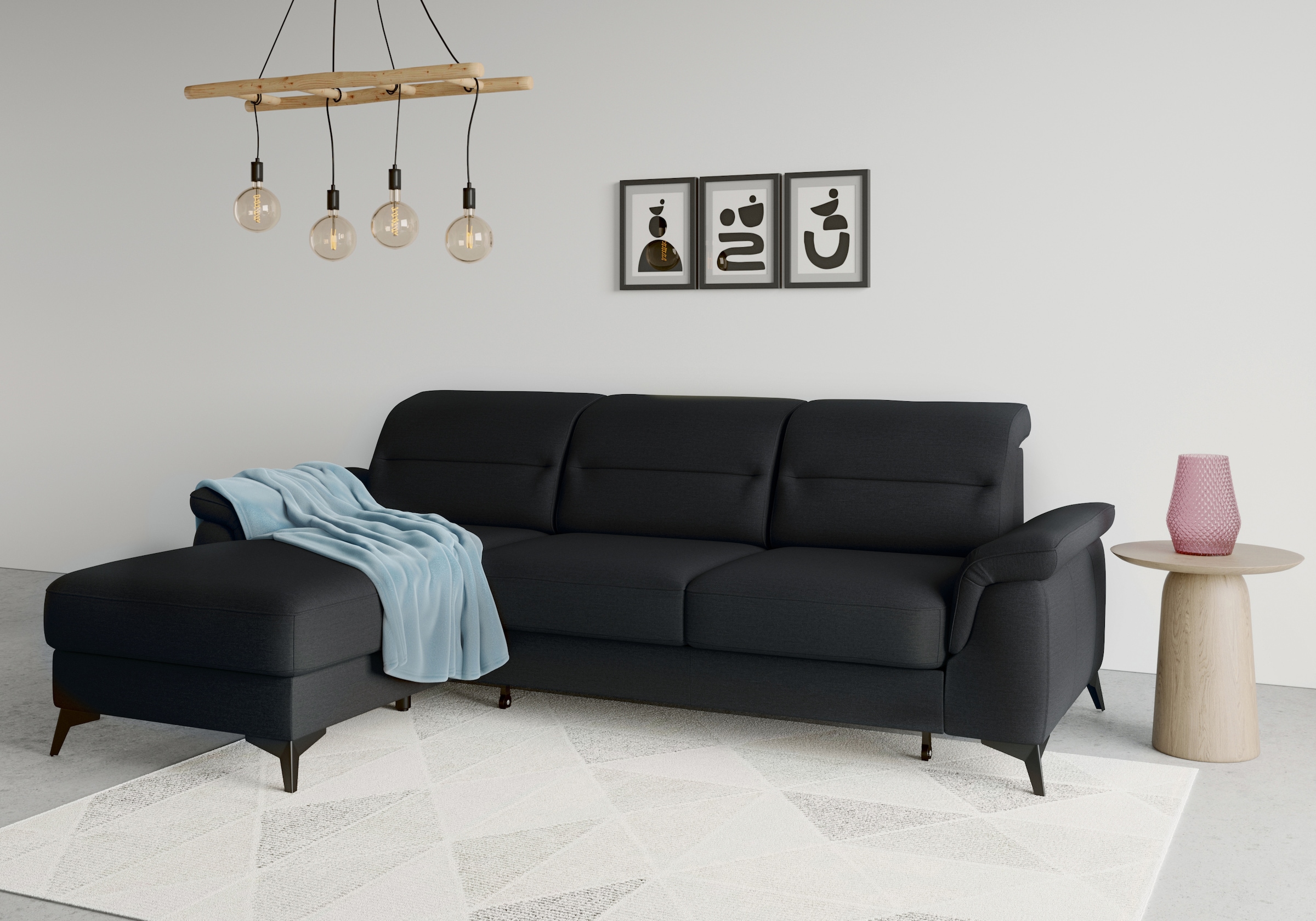 sit&more Ecksofa "Sinatra L-Form", mit Recamiere, optional mit Kopfteilvers günstig online kaufen