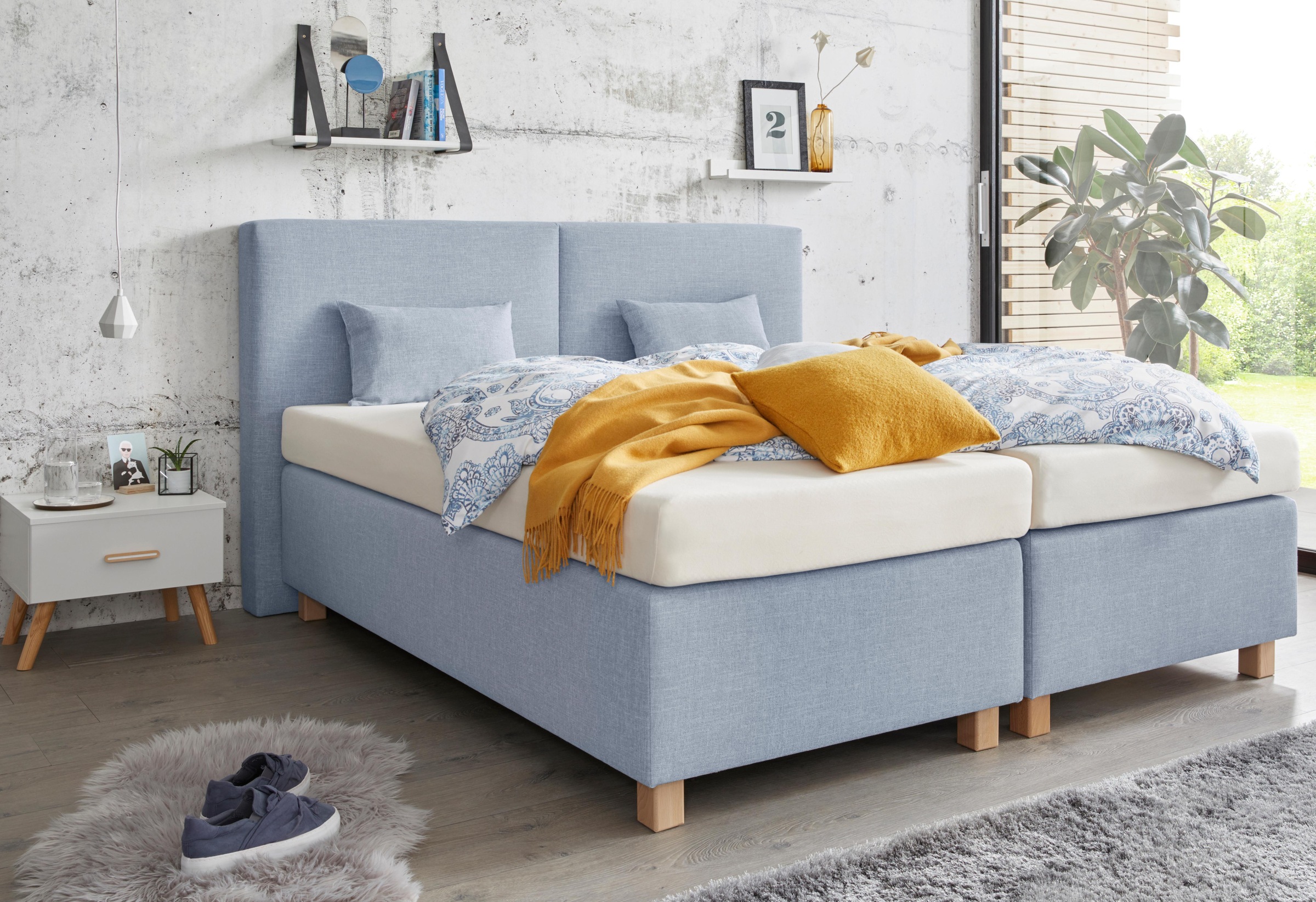 Westfalia Schlafkomfort Boxspringbett, mit Zierkissen