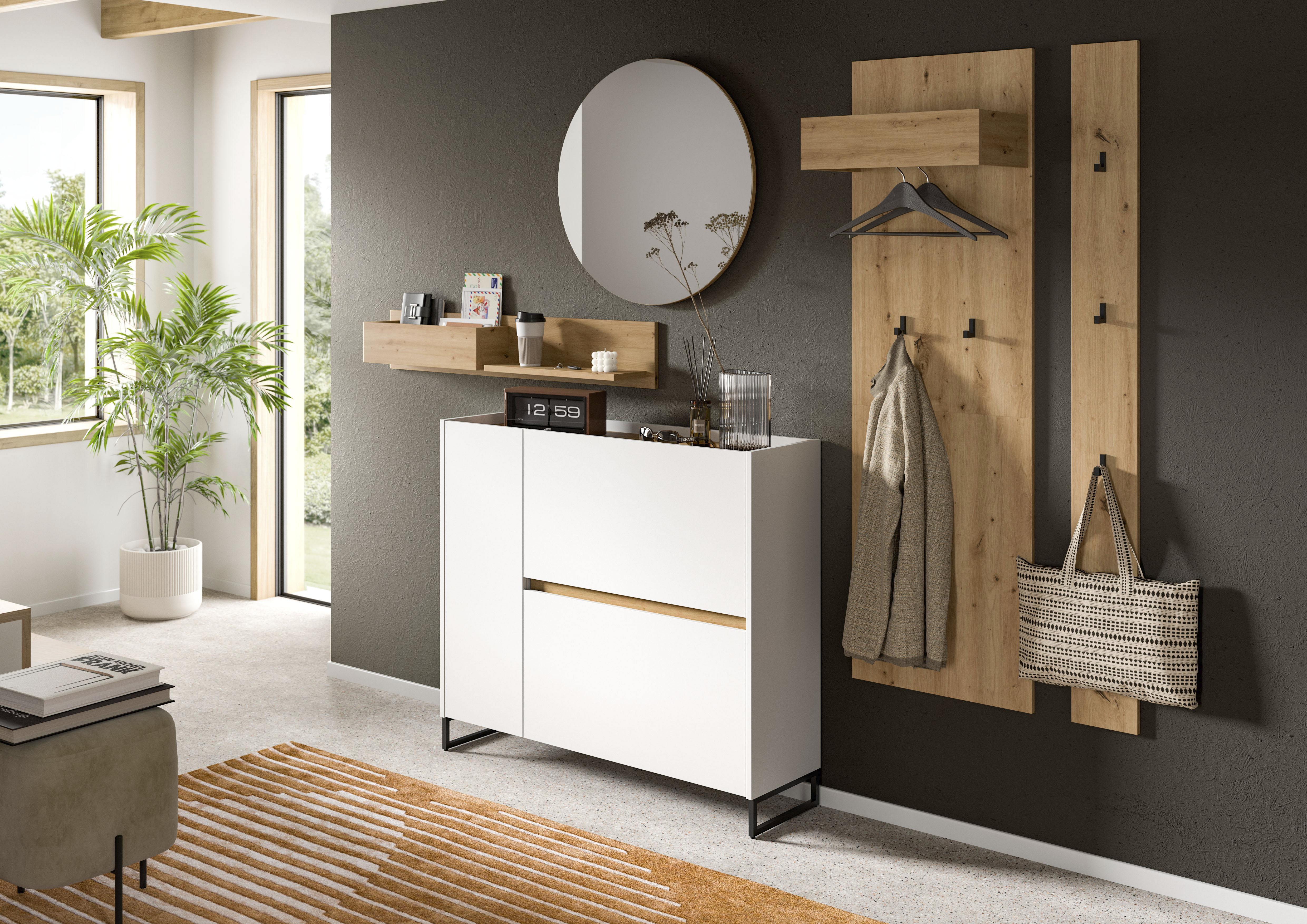 INOSIGN Garderoben-Set »EVRID, 5-teilig, Breite 236 cm, individuell stellba günstig online kaufen