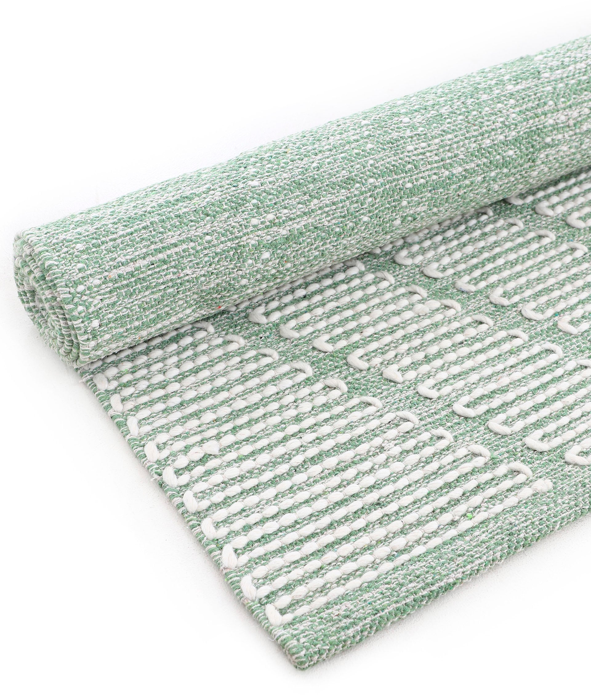 carpetfine Teppich »Kelim Durry«, rechteckig, 5 mm Höhe, Handweb, geometrisch, Hoch-Tief Effekt, handgewebt, reine Baumwolle
