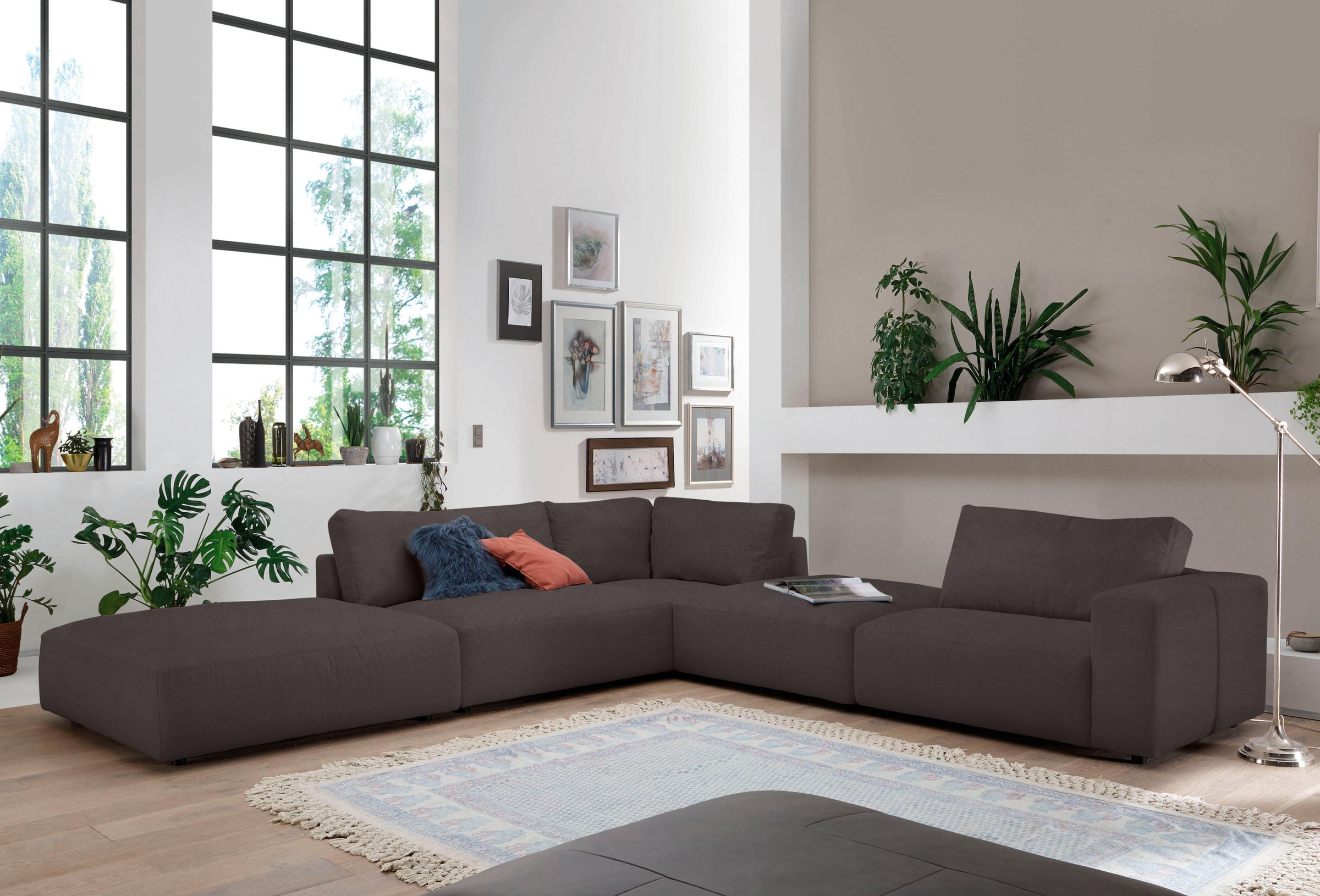 Musterring "LUCIA L-Form" in vielen Qualitäten und 4 verschieden Nähten günstig online kaufen