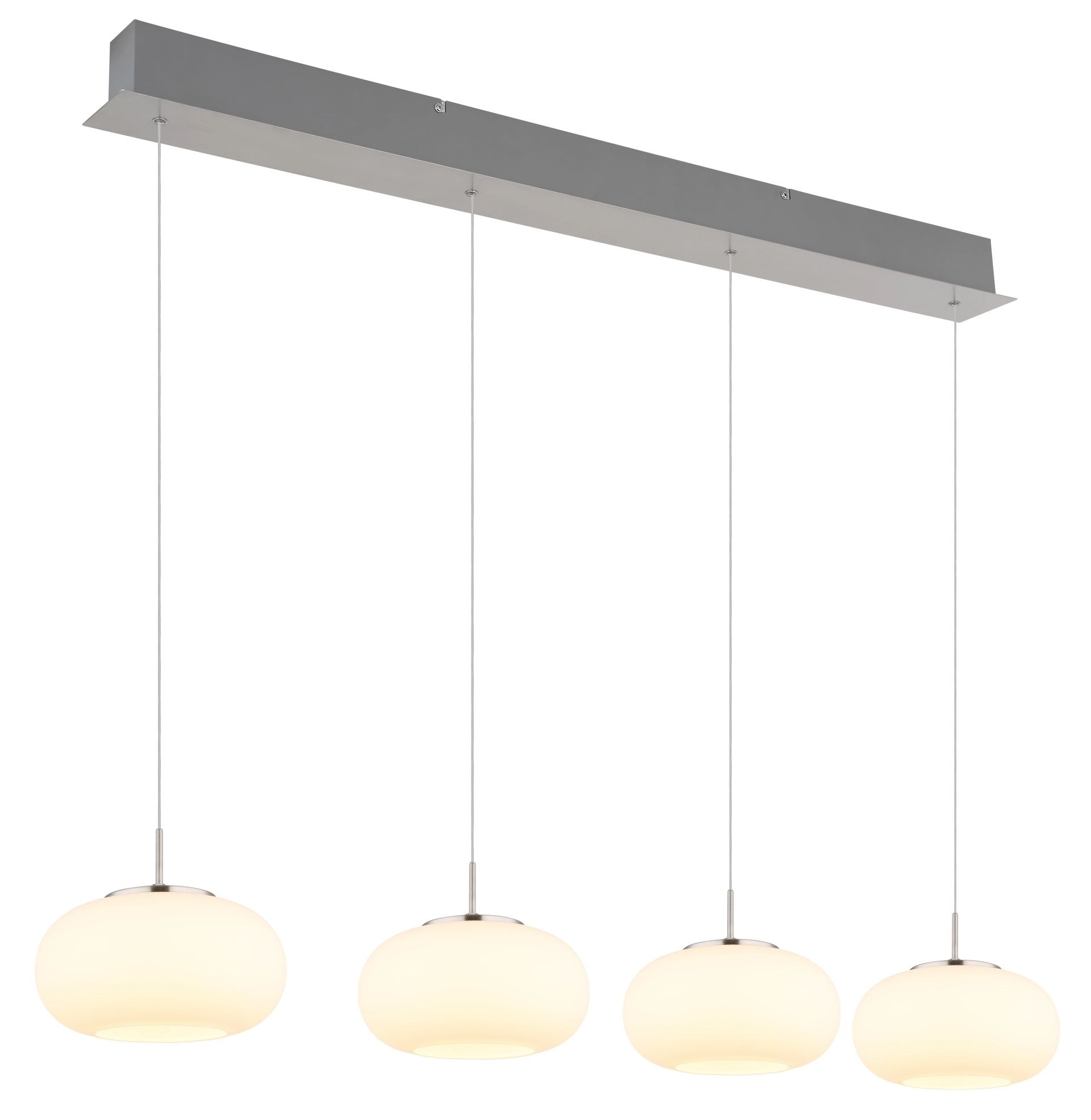 GLOBO LIGHTING LED-Hängeleuchte »QUINTARA«, 1 flammig, Leuchtmittel LED-Modul | LED fest integriert, Pendelleuchte, Esstisch, Essbereich, Wohnzimmer, höhenverstellbar