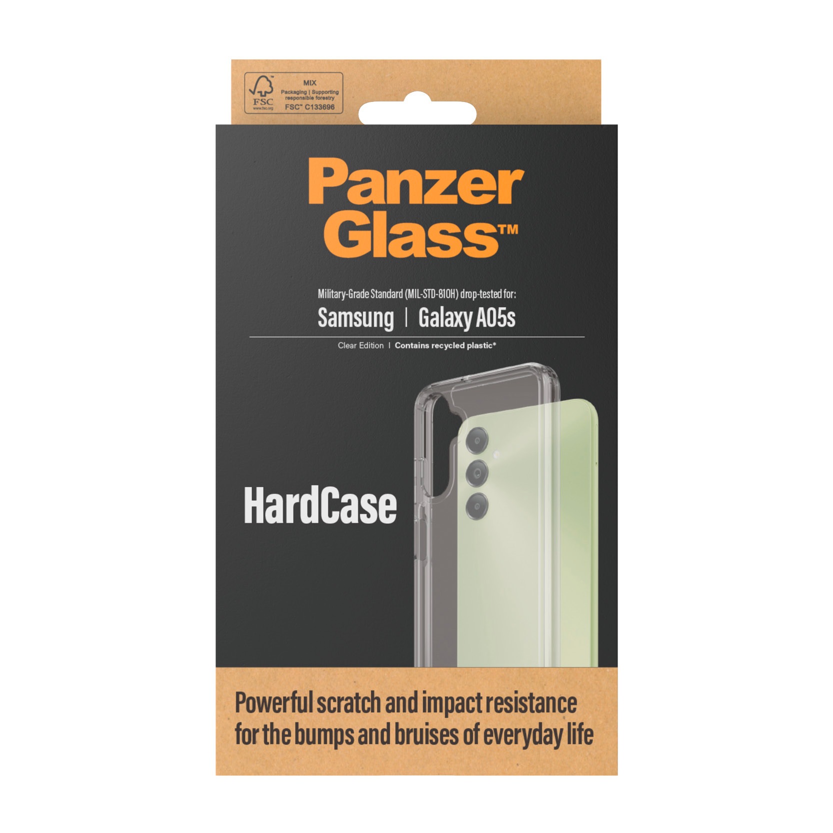 PanzerGlass Handyhülle »HardCase für Samsung Galaxy A05s«, Backcover, Schutzhülle, Schutz, Sturzschutz, stoßfest