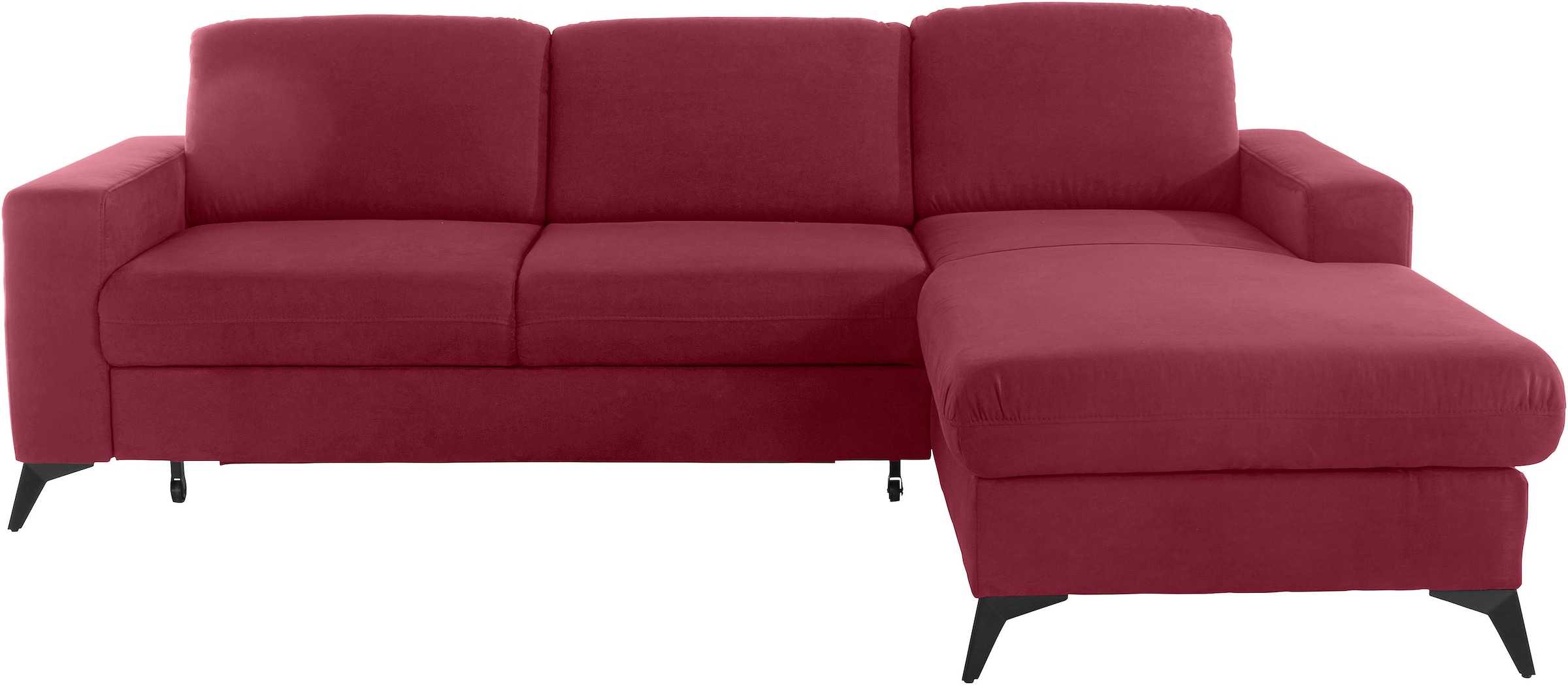 Home affaire Ecksofa »Lolland L-Form« Wahlweise mit Bettfunktion und Bettkasten, Federkern