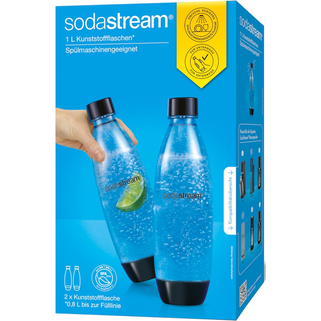 SodaStream Wassersprudler Flasche »DuoPack Fuse«, (Set, 2 tlg.)