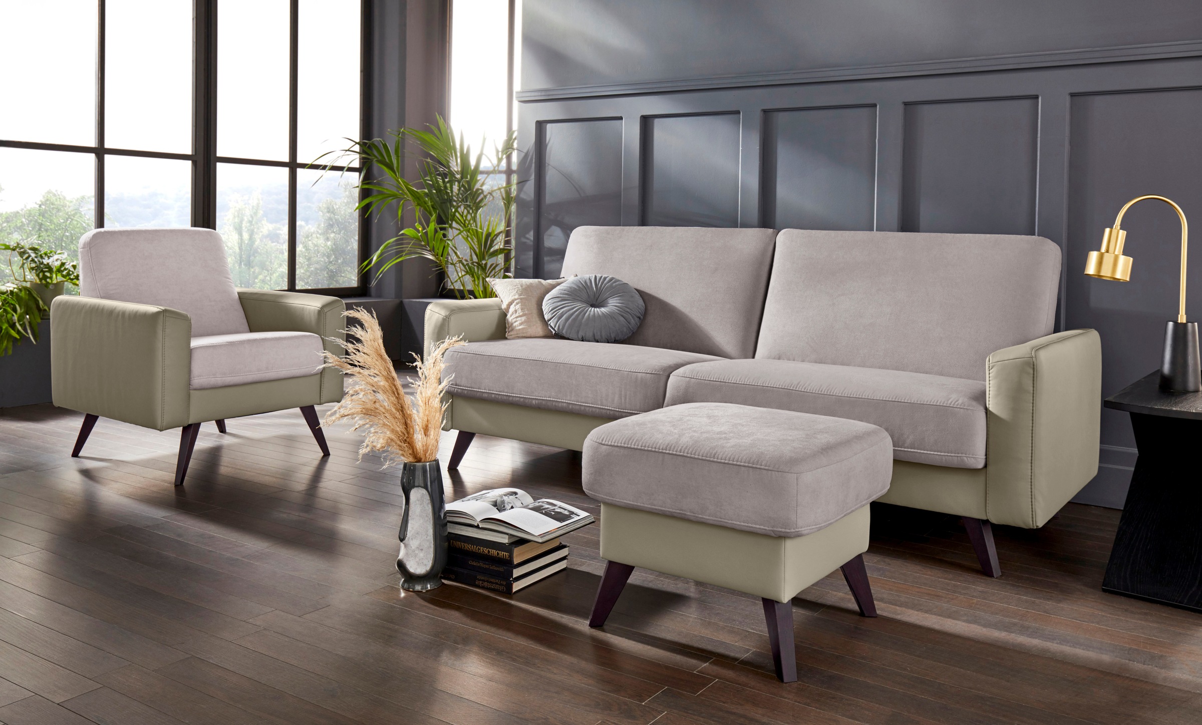 exxpo - sofa fashion Sessel »Samso, Loungesessel mit tollem Sitzkomfort«, Komfortsitzhöhe 49cm