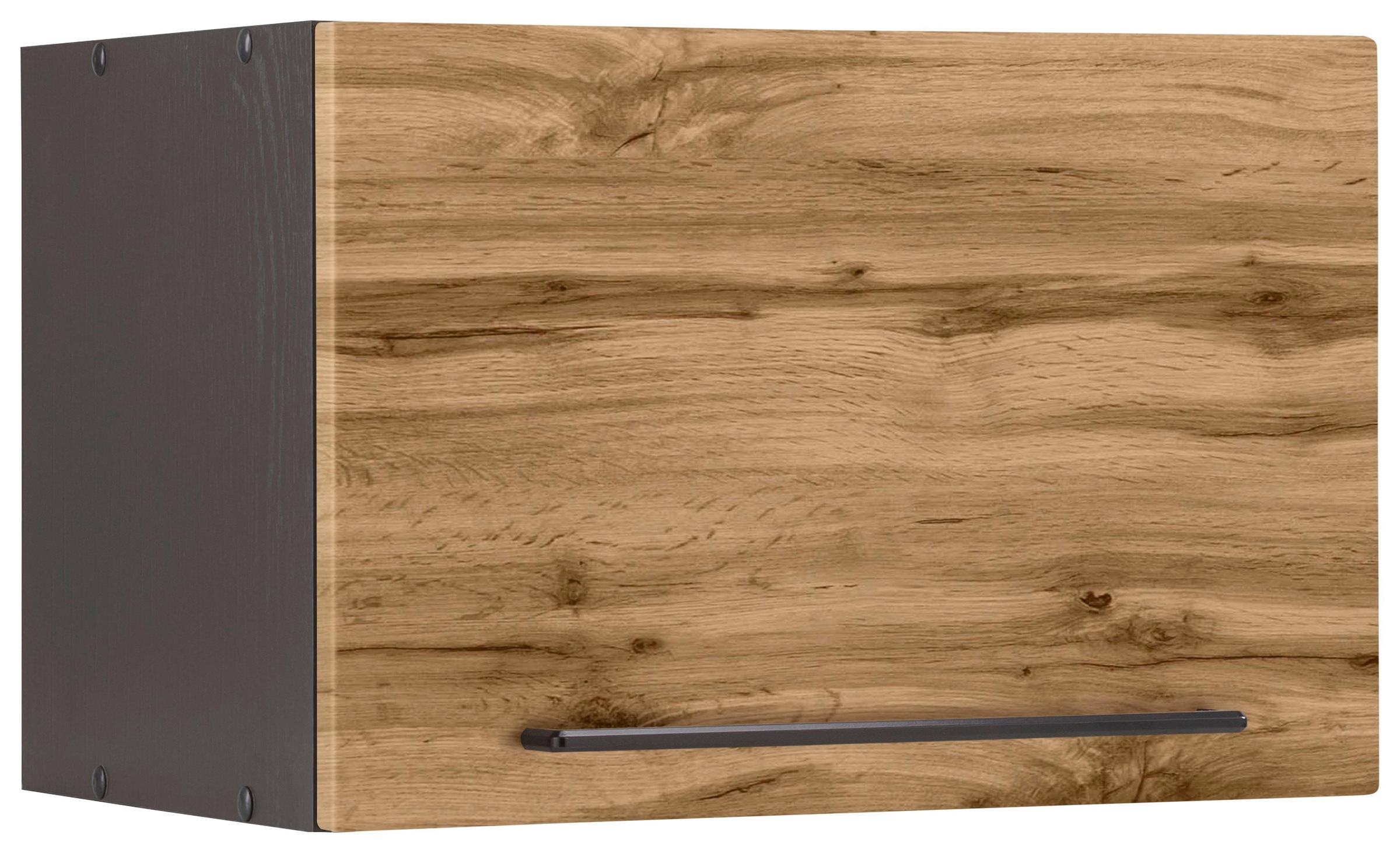 KOCHSTATION Klapphängeschrank »KS-Tulsa« 50 cm breit, mit 1 Klappe, schwarzer Metallgriff, MDF Front