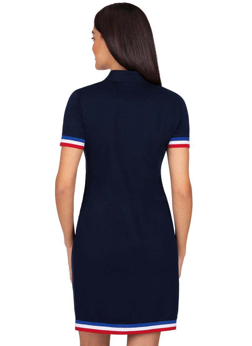 Trigema Jerseykleid »TRIGEMA Polokleid mit kontrastfarbigen Akzenten«