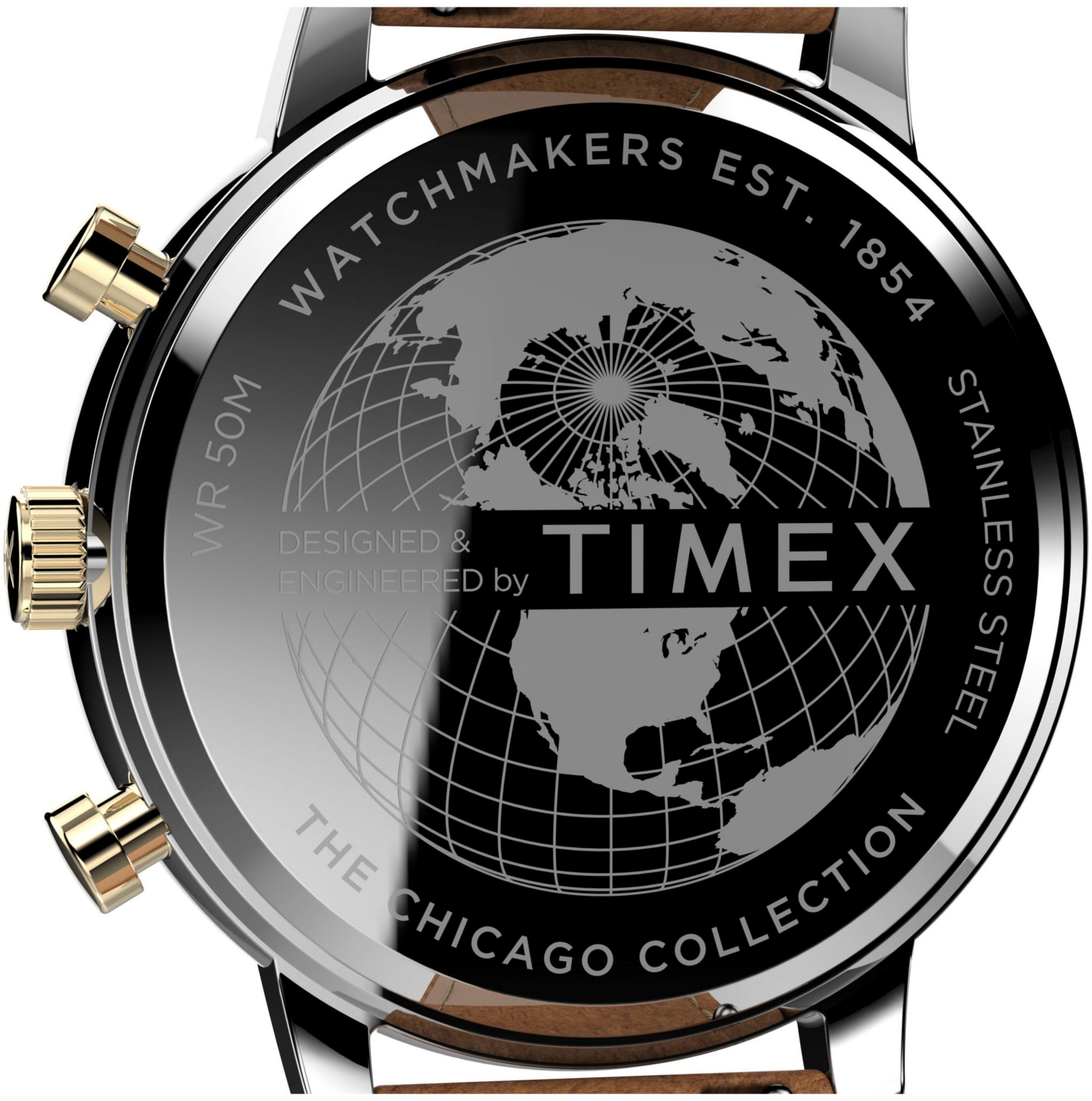 Timex Chronograph »CHICAGO« Quarzuhr, Armbanduhr, Herren, Datum, Stoppfunktion, 12/24-Std.-Anzeige