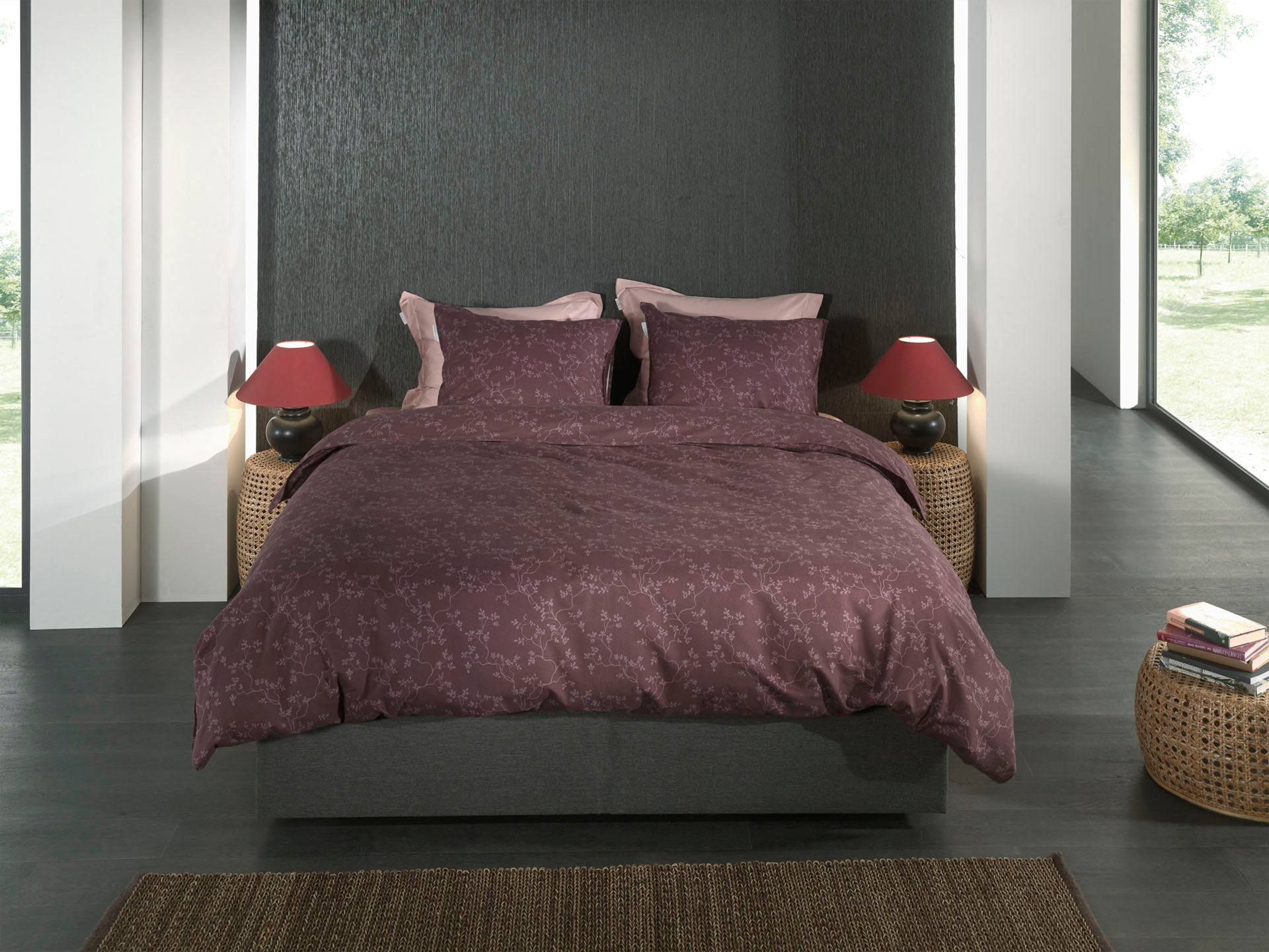 Heckett & Lane Bettwäsche »Alloro« 2 Stk. Blumen Muster, 100% Baumwolle, Bettwäsche ab 135x200 cm.