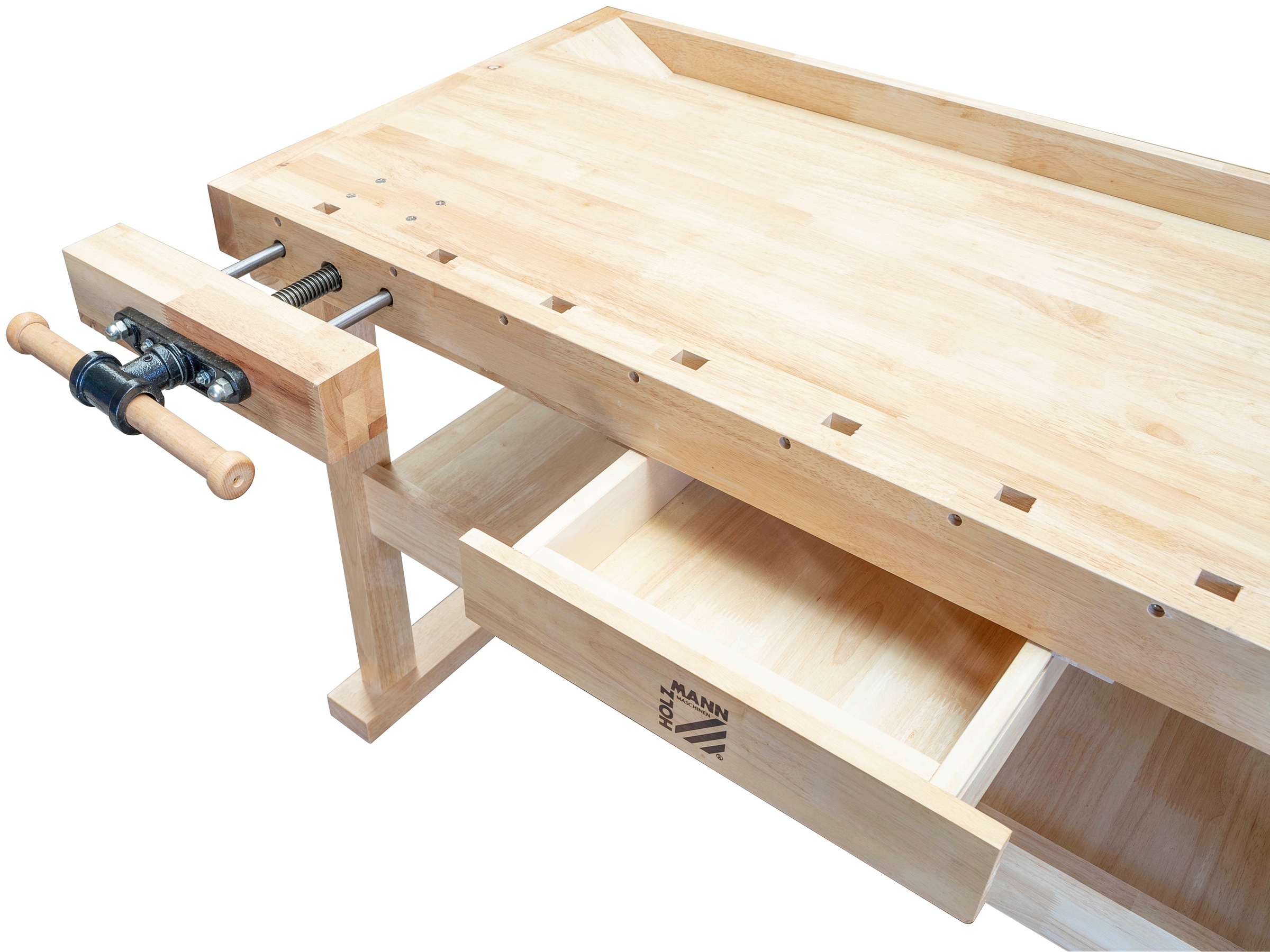Holzmann Werkbank »WB160L«, Höhe/Länge: 82x160 cm, inkl. 2 Hobelbankzangen