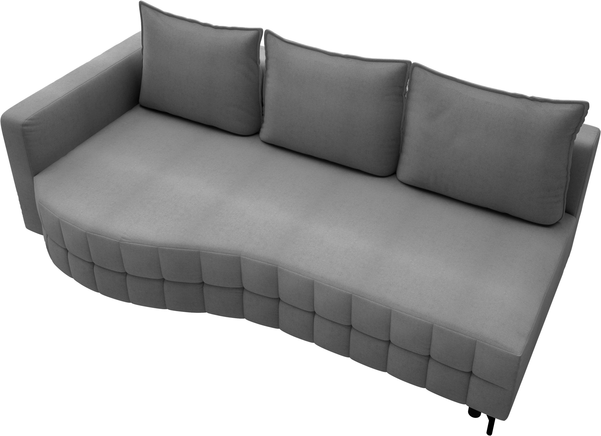 exxpo - sofa fashion Loungesofa »T wiggy Schlafsofa mit Bettfunktion und Bettkasten,« komfortabler Federkern, super Sitzkomfort, elegante Formensprache