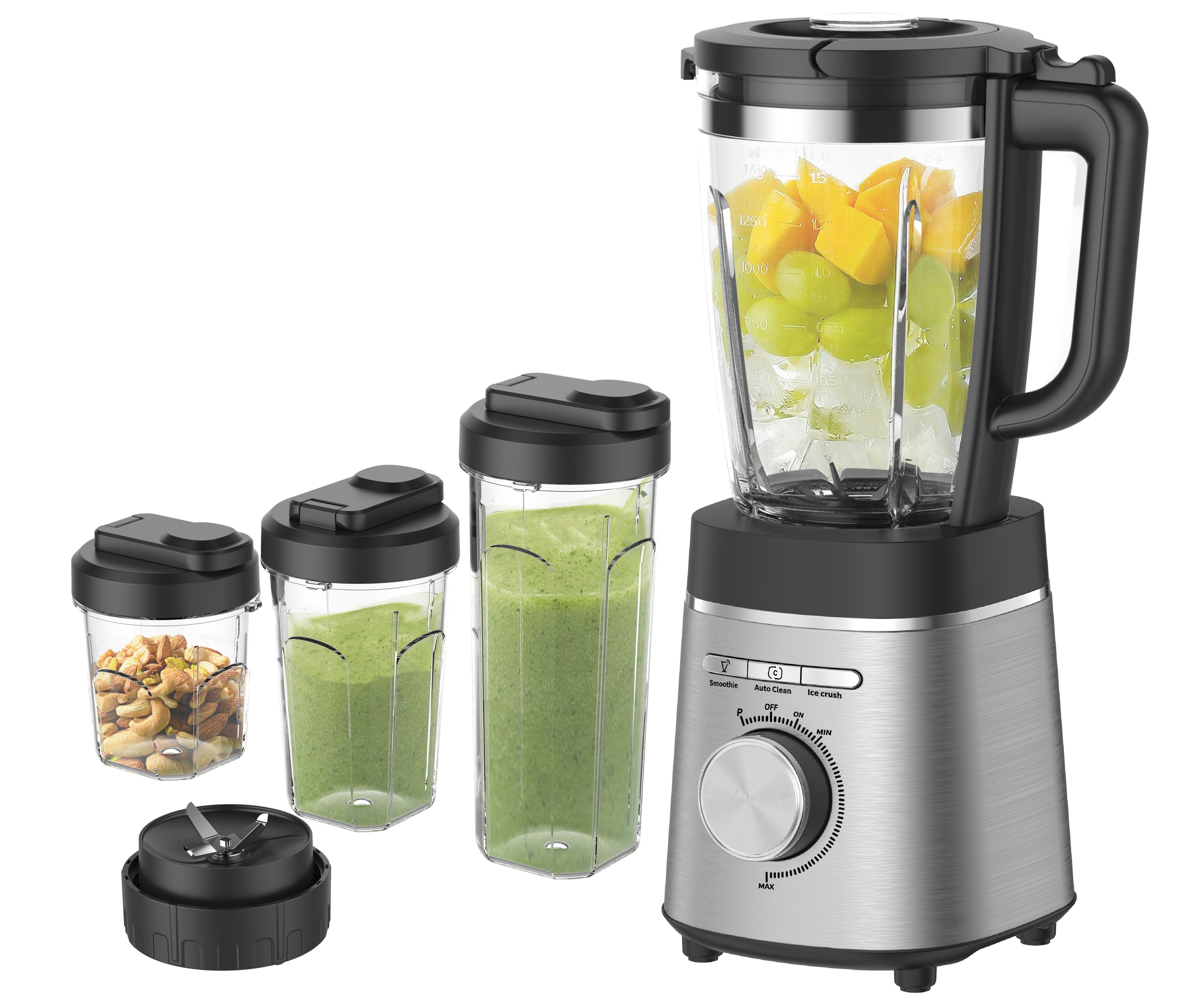 Hanseatic Standmixer »HBL14001175SD mit 1,75L Fassungsvermögen«, 1400 W, 3 günstig online kaufen