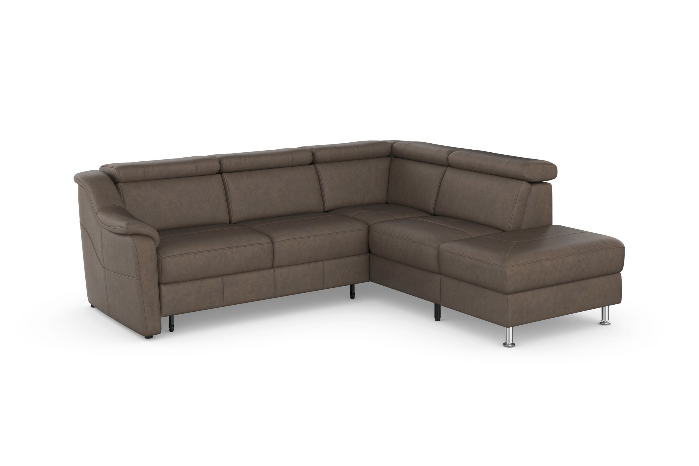 sit&more Ecksofa »Freetown L-Form«, inklusive Kopfteilverstellung und komfortablem Federkern