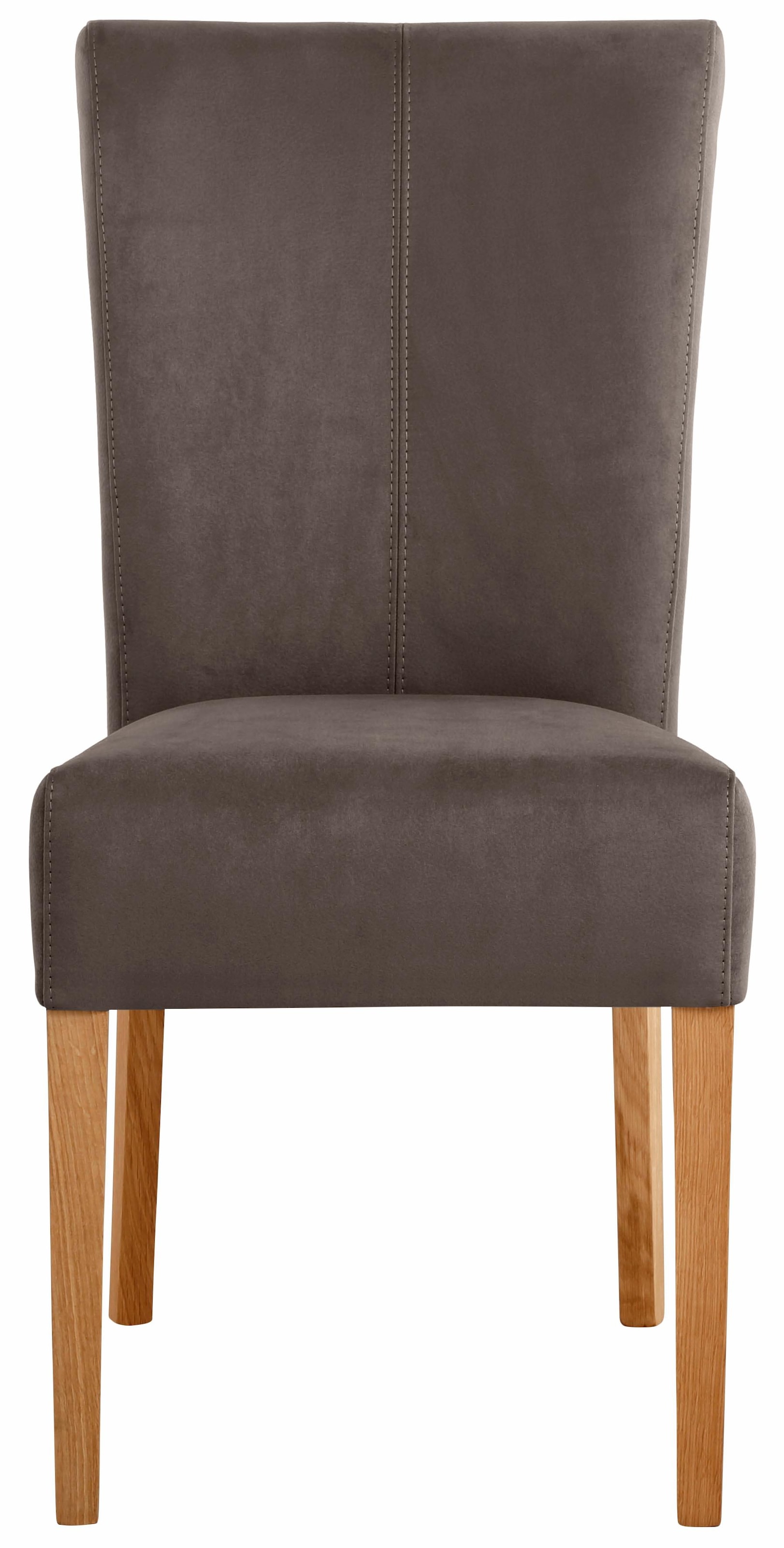 Home affaire Esszimmerstuhl »Queen Polsterstuhl BESTSELLER«, (Set), 6 St., Luxus-Microfaser, verschiedene Bezüge, Gestell Massivholz