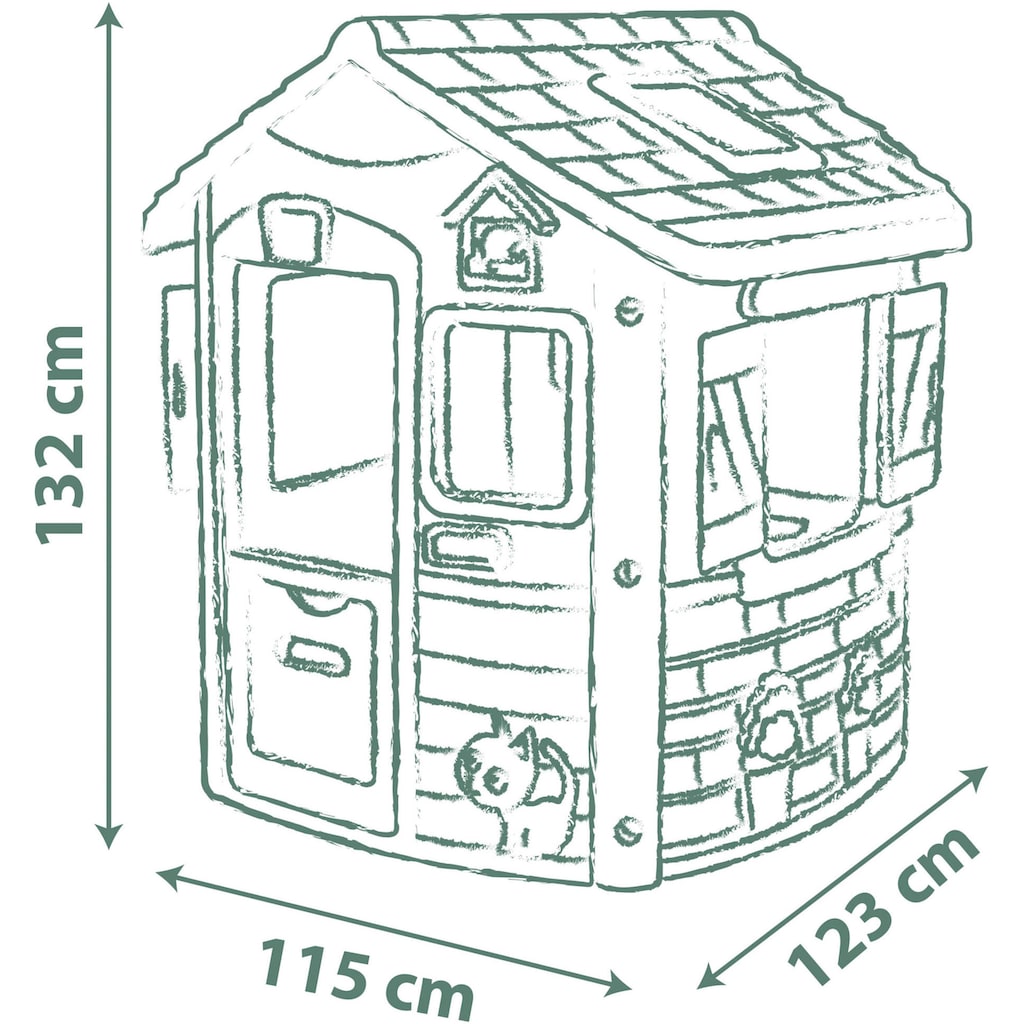 Smoby Spielhaus »Life Neo Jura Lodge«, Made in Europe