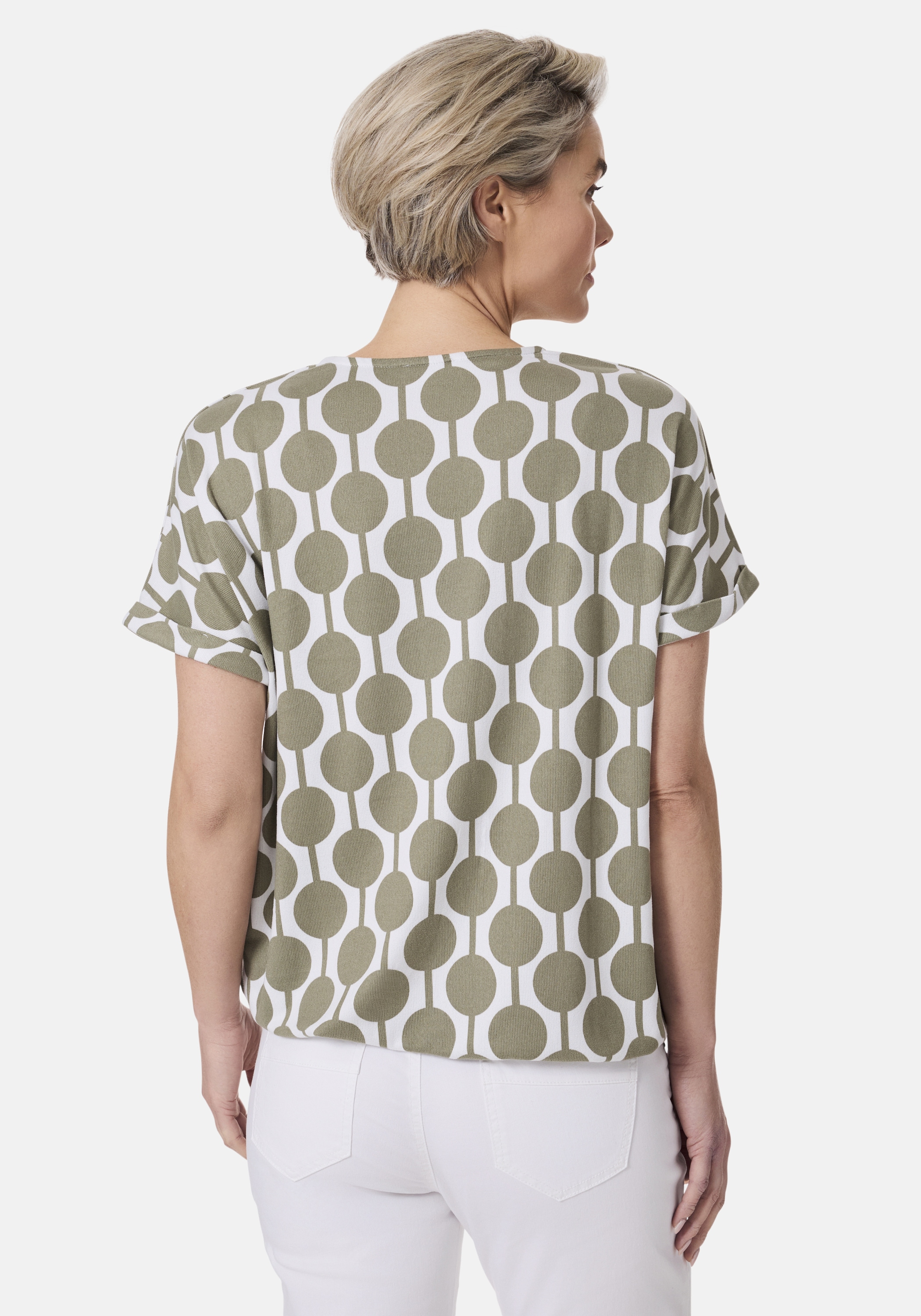 STOOKER WOMEN Kurzarmshirt »STCLEA Print T-Shirt« Regular Fit T-Shirt Spitzen- Shirt für Damen