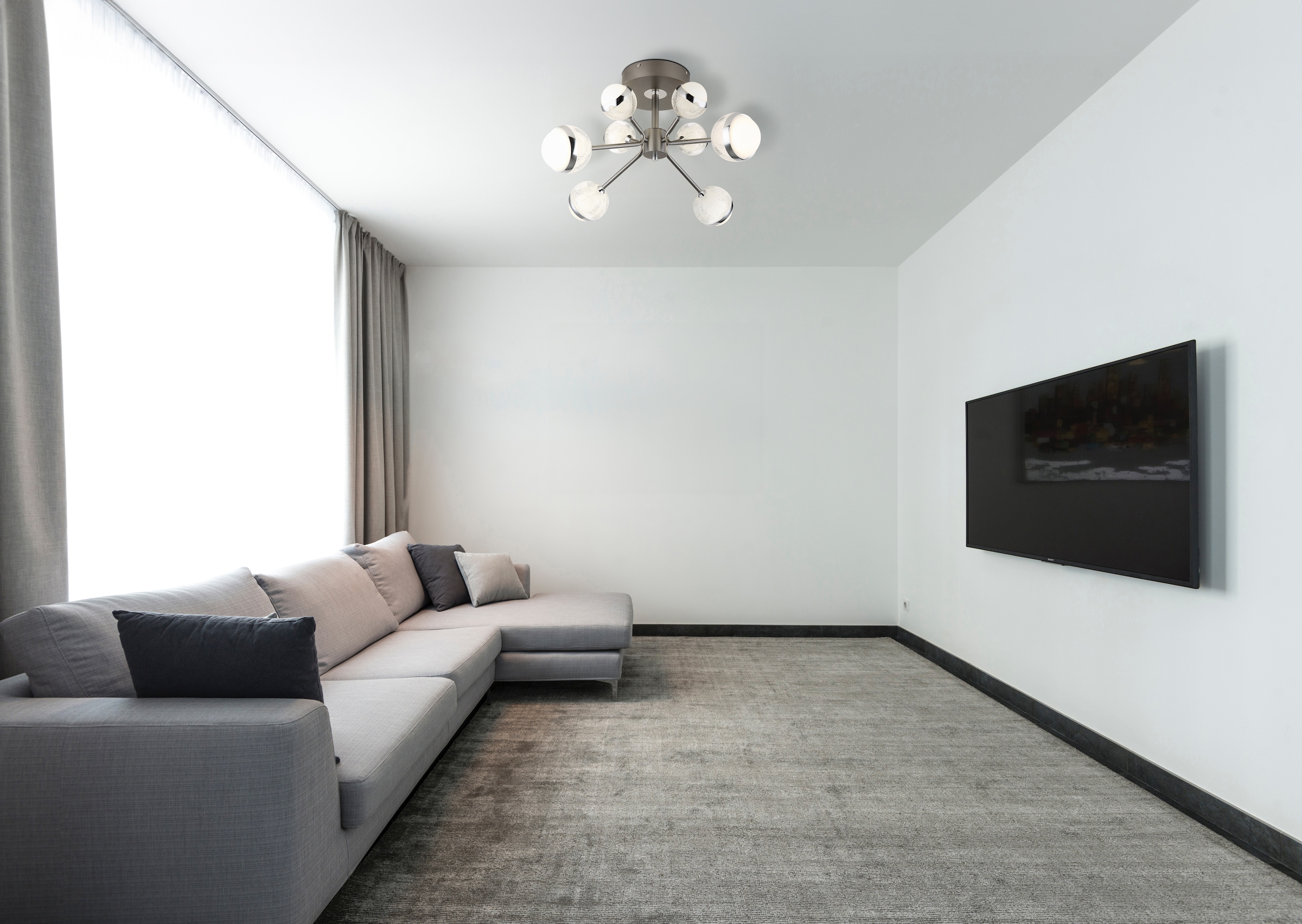 GLOBO LIGHTING LED Deckenleuchte »UNTSY«, Leuchtmittel LED-Modul | LED fest integriert, Deckenlampe/Wohnzimmer/Schlafzimmer/modern