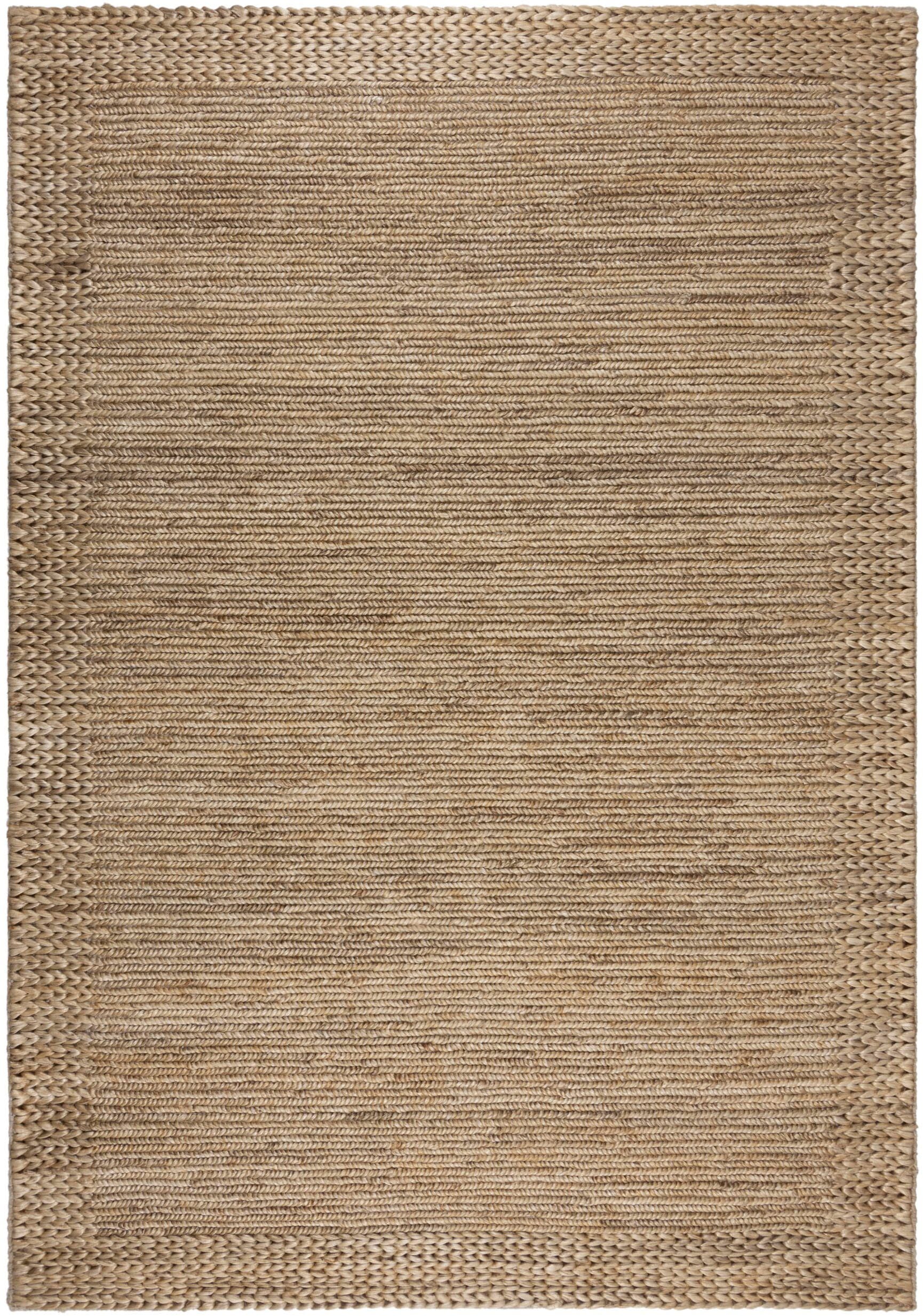 FLAIR RUGS Teppich »Drew mit Bordüre«, rechteckig, 3 mm Höhe, aus Jute in S günstig online kaufen