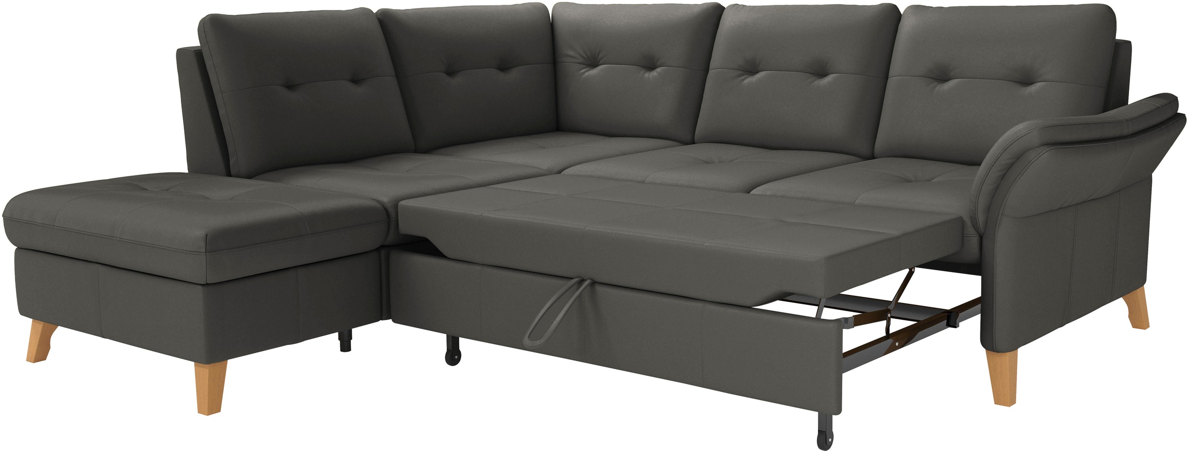 sit&more Ecksofa »Göteborg«, inkl. Sitztiefenverstellung, wahlweise mit Bettfunktion & Bettkasten