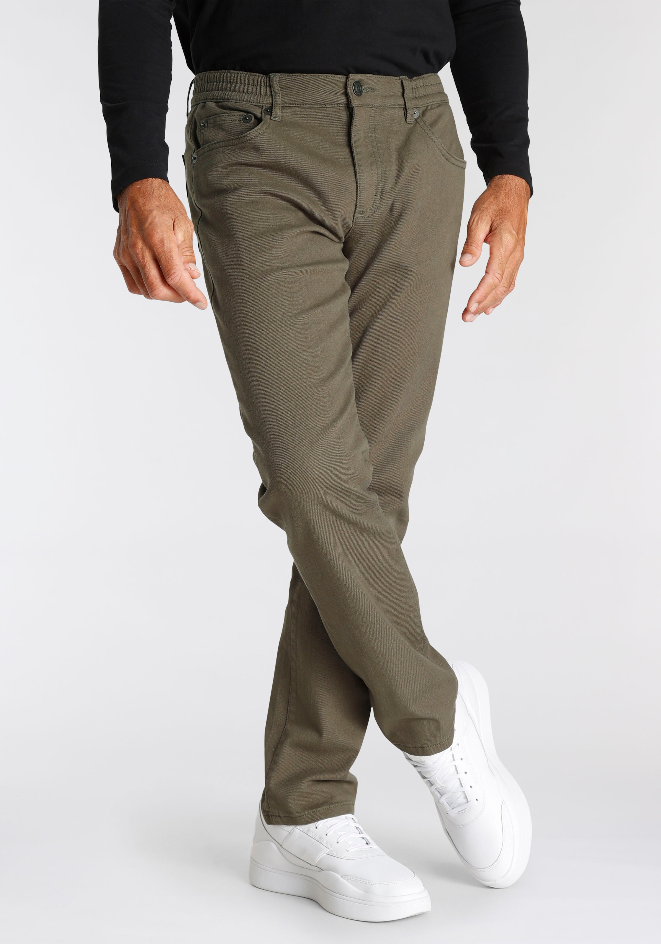 Man's World Dehnbund-Hose, Stretch - bequem mit seitlichem Gummizug