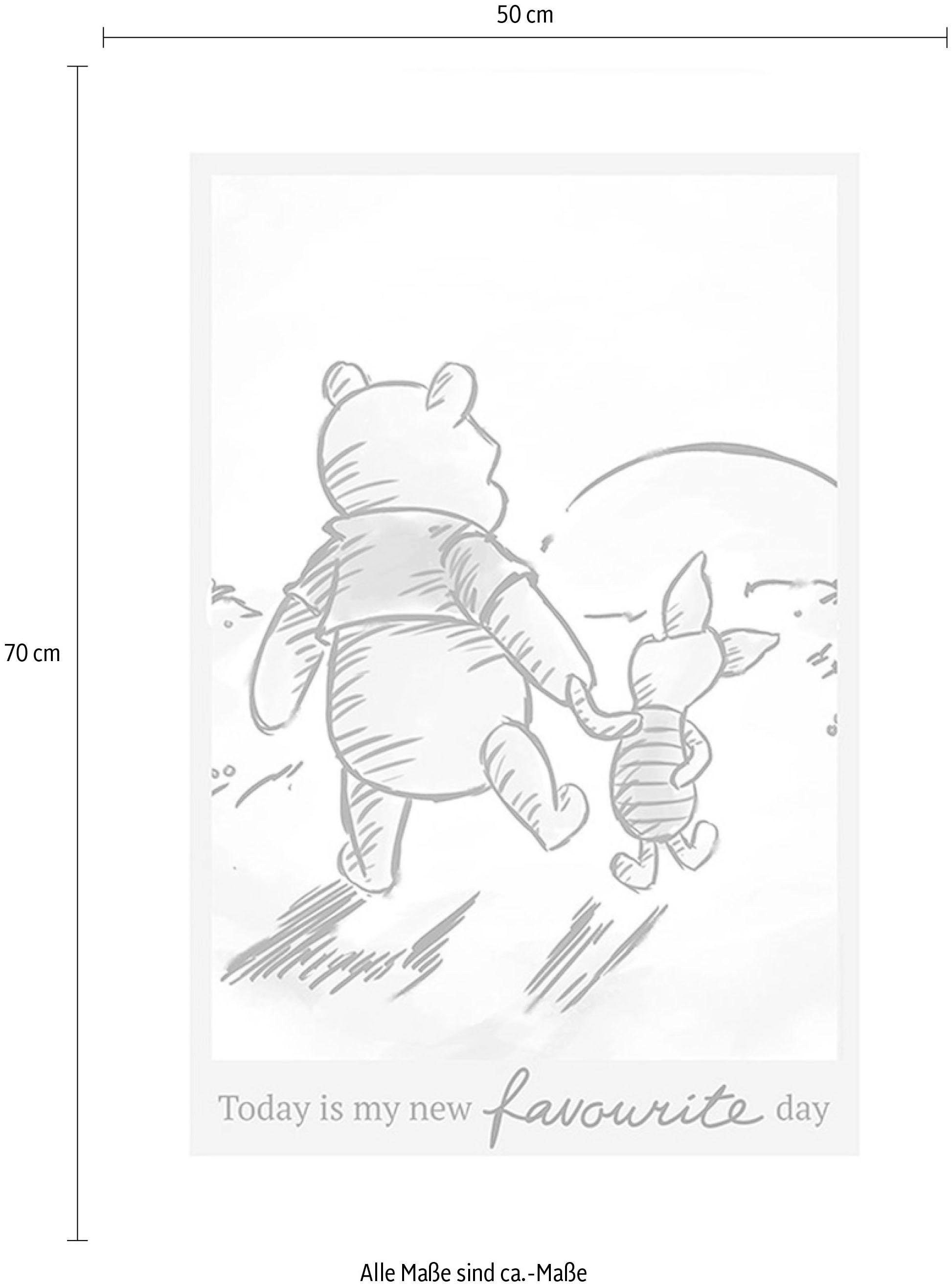 Komar Bild »Winnie the Pooh Today«, Disney, (1 St.), Wandbild zur Dekoration im Kinderzimmer - ohne Rahmen
