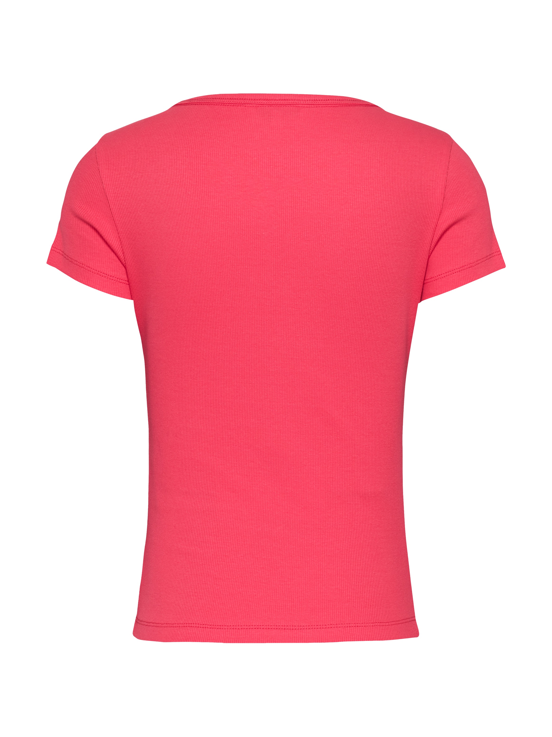 Tommy Jeans Kurzarmshirt »TJW SLIM ESSENTIAL RIB V SS«, mit gerippter Struktur
