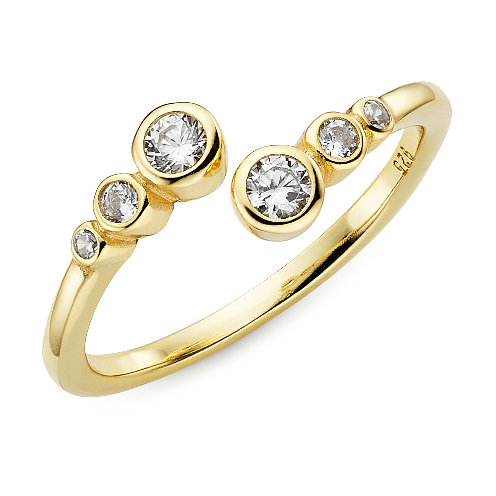 Aniston JEWELRY & WATCHES Fingerring »Schmuck Geschenk Silbering offen« mit Zirkonia (synth.)