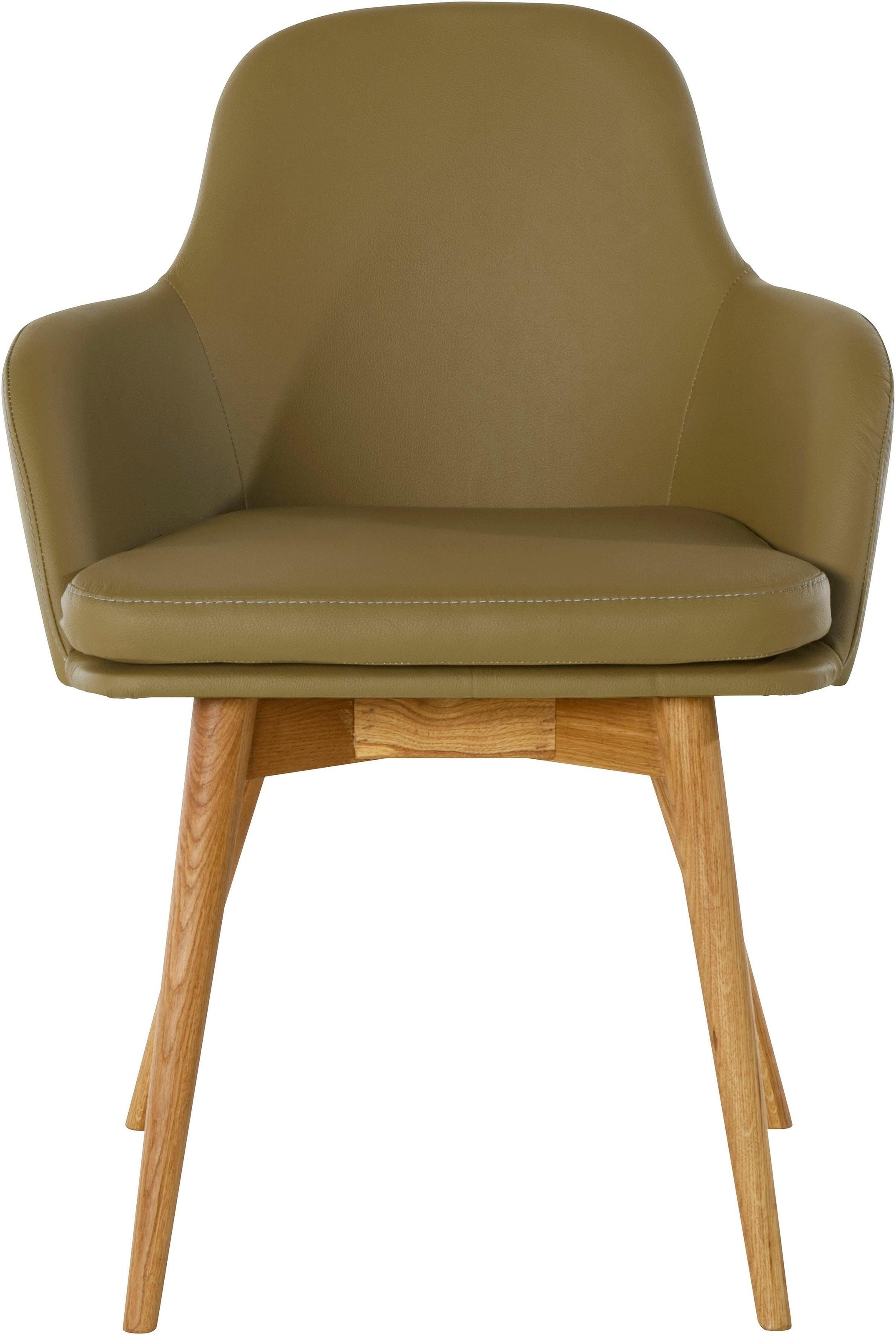 Home affaire Armlehnstuhl »Livry« (Set) 2 Stk. NaturLEDER® Polsterstuhl, Sc günstig online kaufen