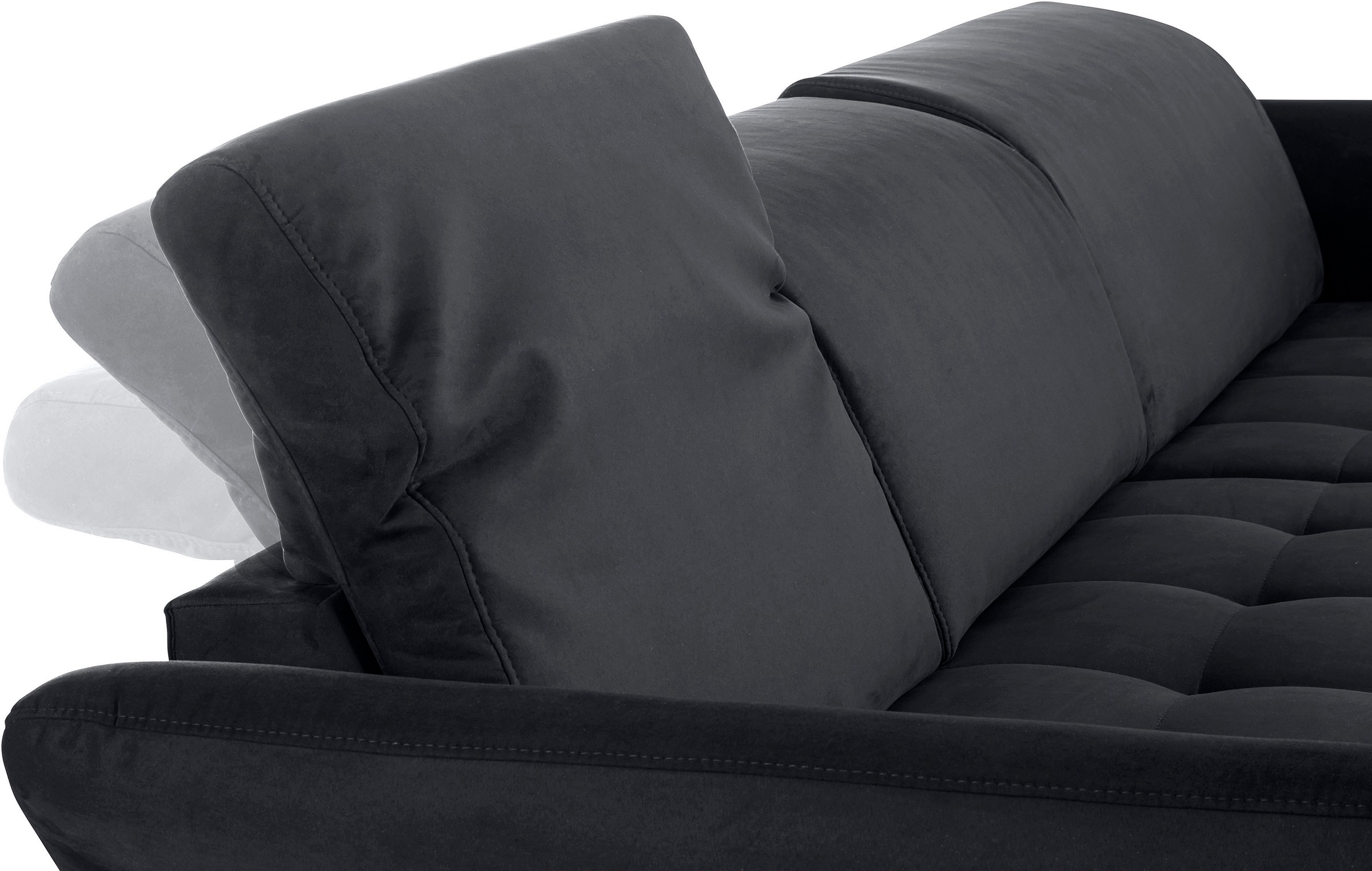 INOSIGN Ecksofa »Fresh L-Form«, Federkern, wahlweise Kopfteilverstellung und motorischer Vorziehsitz