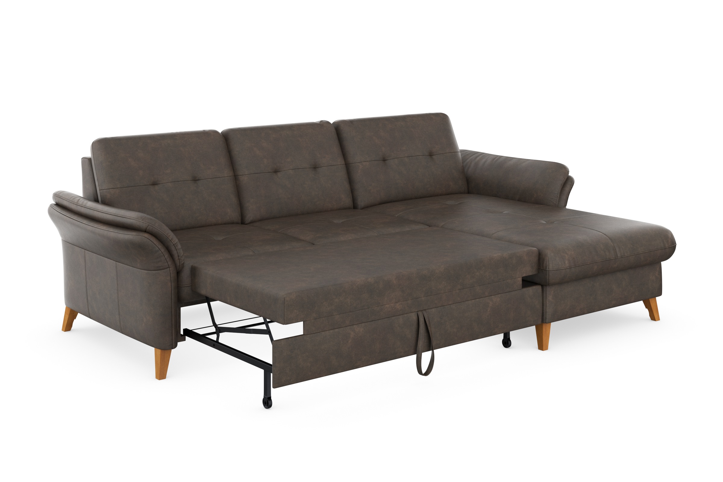 sit&more Ecksofa »Göteborg«, Sitztiefenverstellung und Federkern, wahlweise mit Bettfunktion
