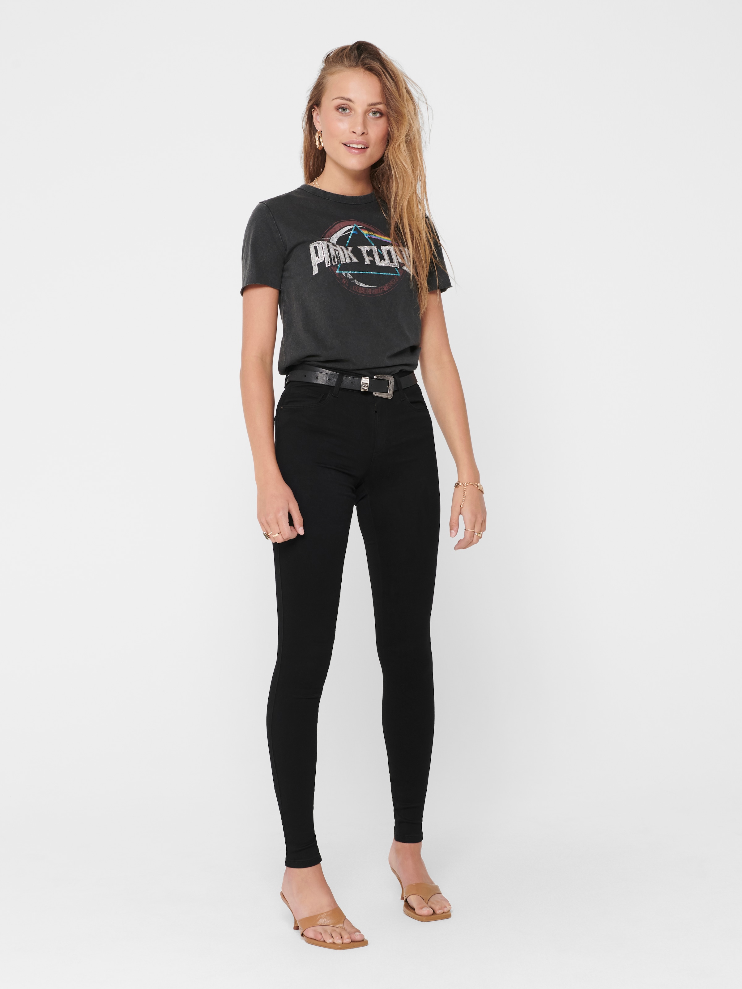 ONLY Skinny-fit-Jeans »ONLROYAL – Skinny-Jeans mit normaler Leibhöhe und Stretch« unifarben, modisch, skinny fit, Denim