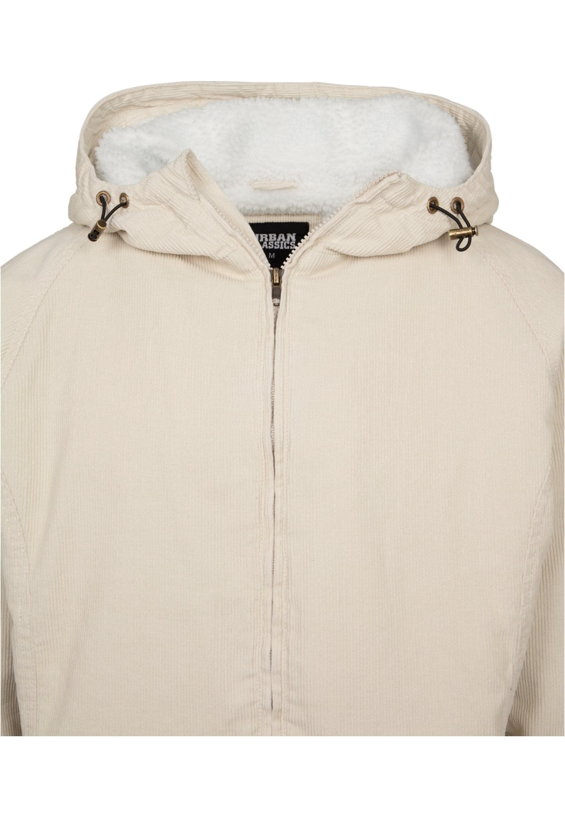 URBAN CLASSICS Winterjacke »Urban Classics Herren Hooded Corduroy Jacket« 1 Stk. tlg. mit Kapuze