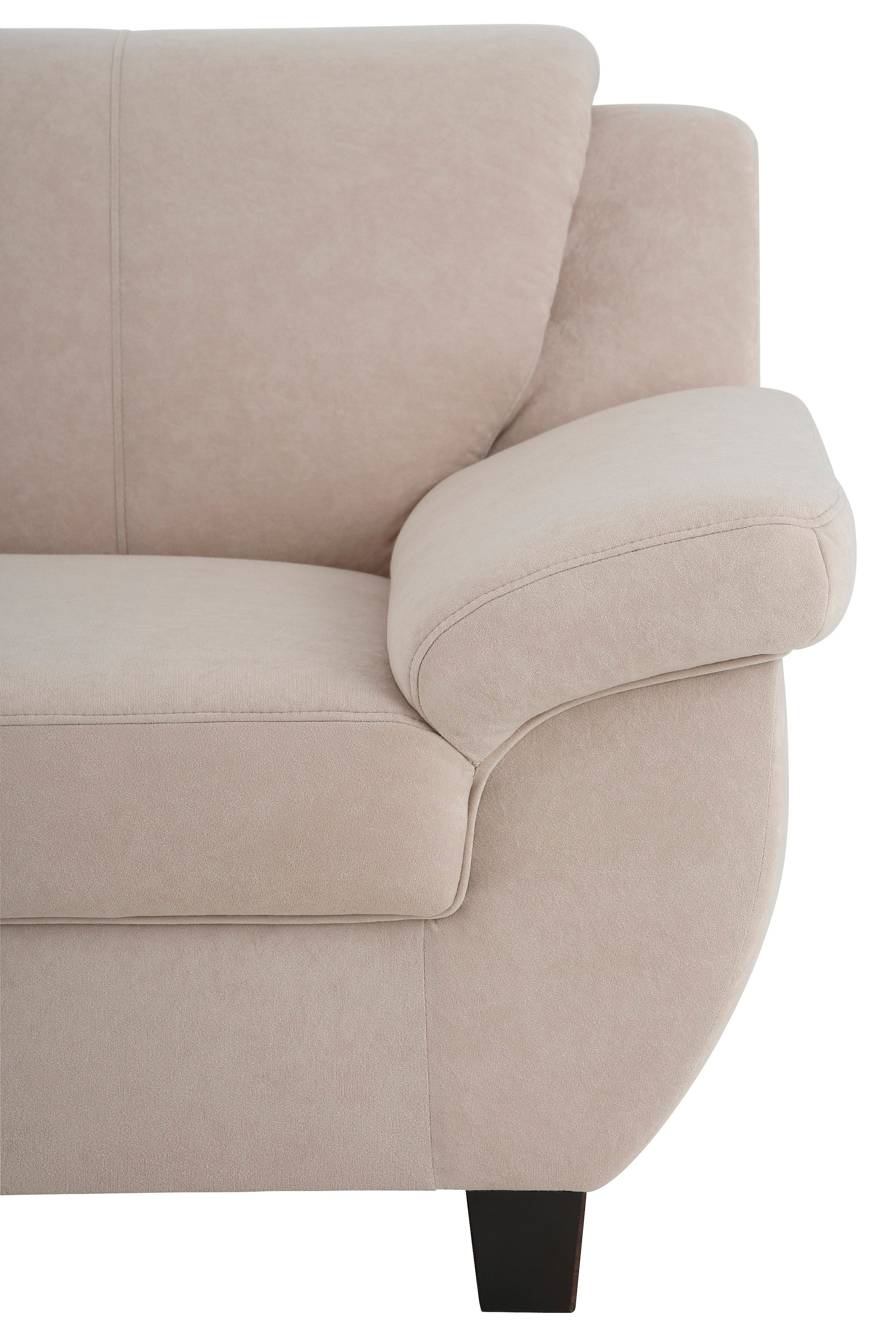 Home affaire 2-Sitzer »Yesterday Couch, B/T: 159/91 cm, belastbar bis 140kg/ Sitz«, Microfaser, natur