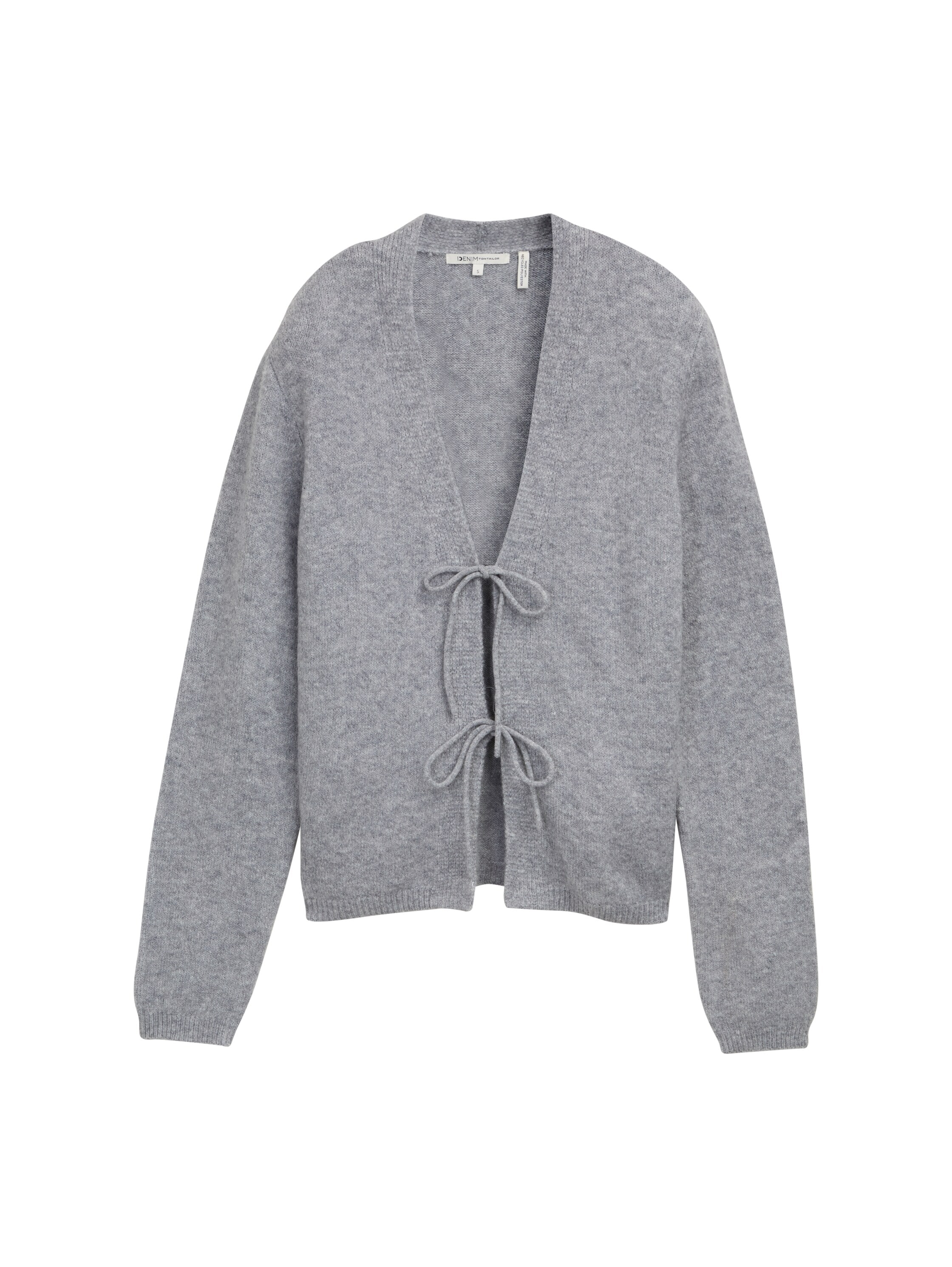 TOM TAILOR Denim Cardigan mit Schleifen