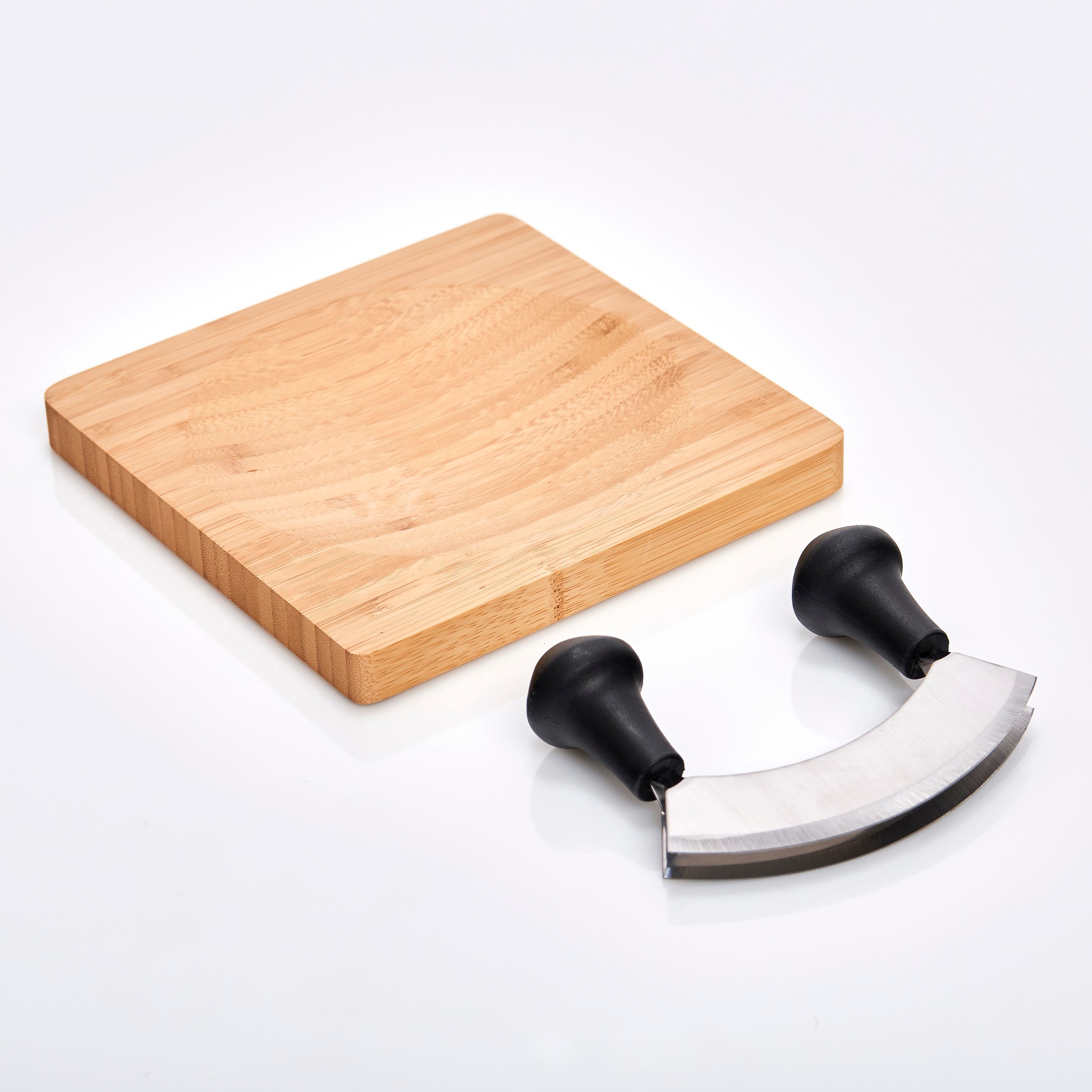 Zeller Present Kräuterschneidebrett »Bamboo« Edelstahl Wiegemesser inklusiv günstig online kaufen