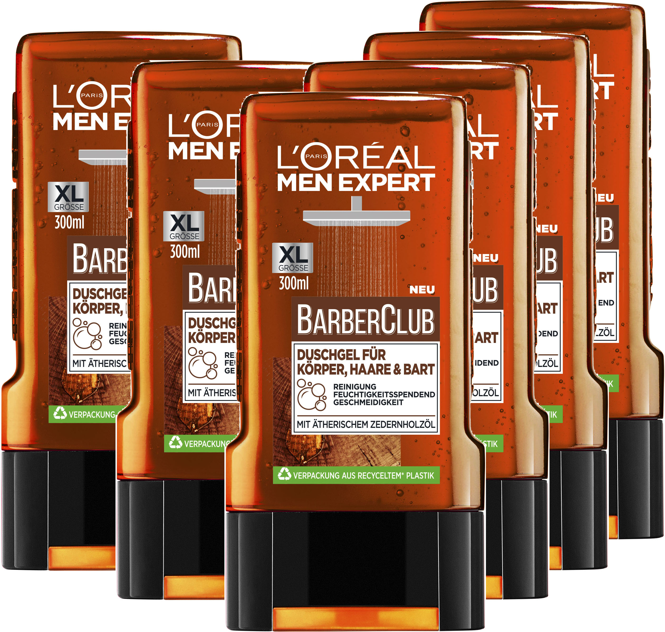 Duschgel »Barber Club«, (Packung, 6 tlg.)