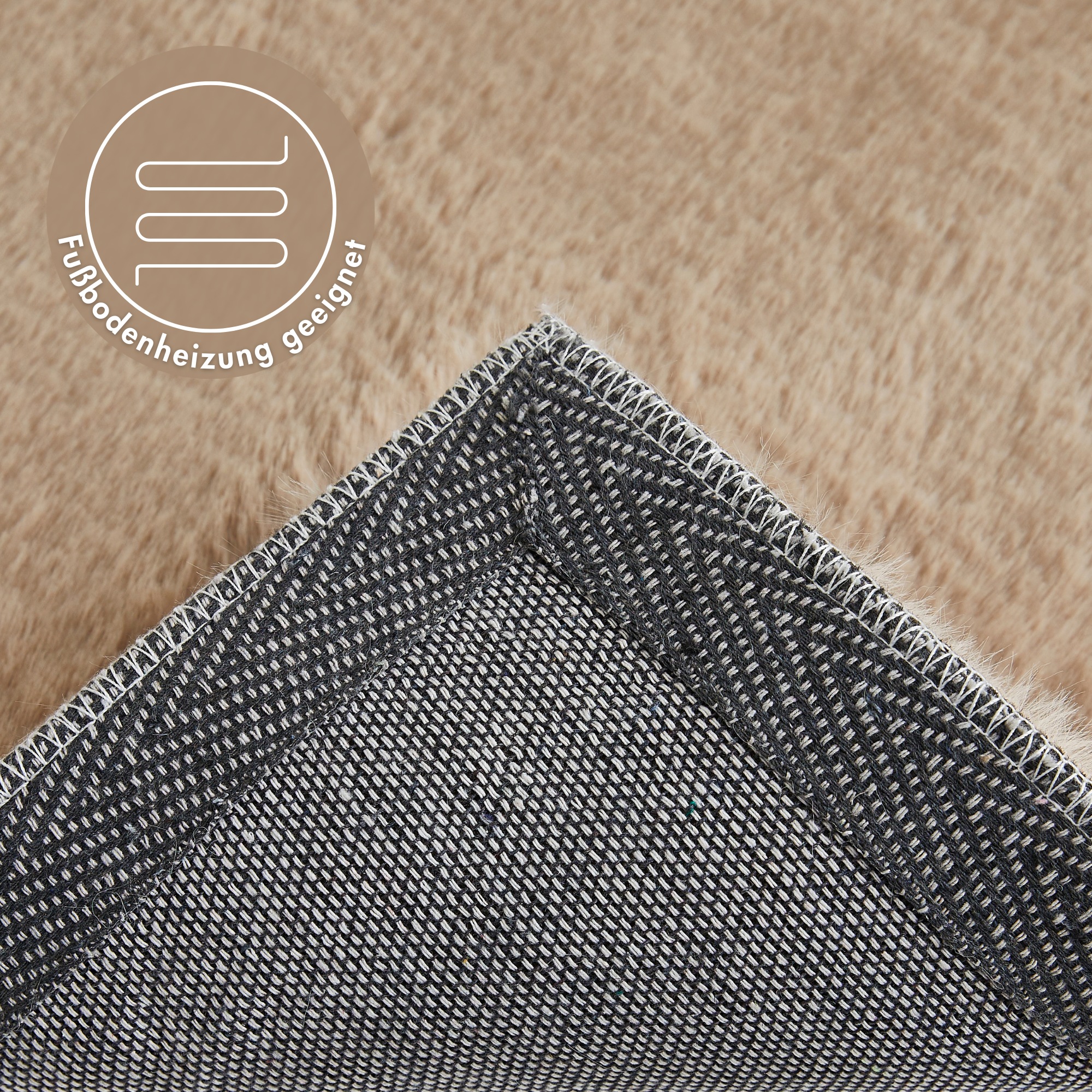 LUXOR living Fellteppich »Novara«, rechteckig, 30 mm Höhe, Kunstfell, Kaninchenfell-Haptik, besonders weicher Hochflor