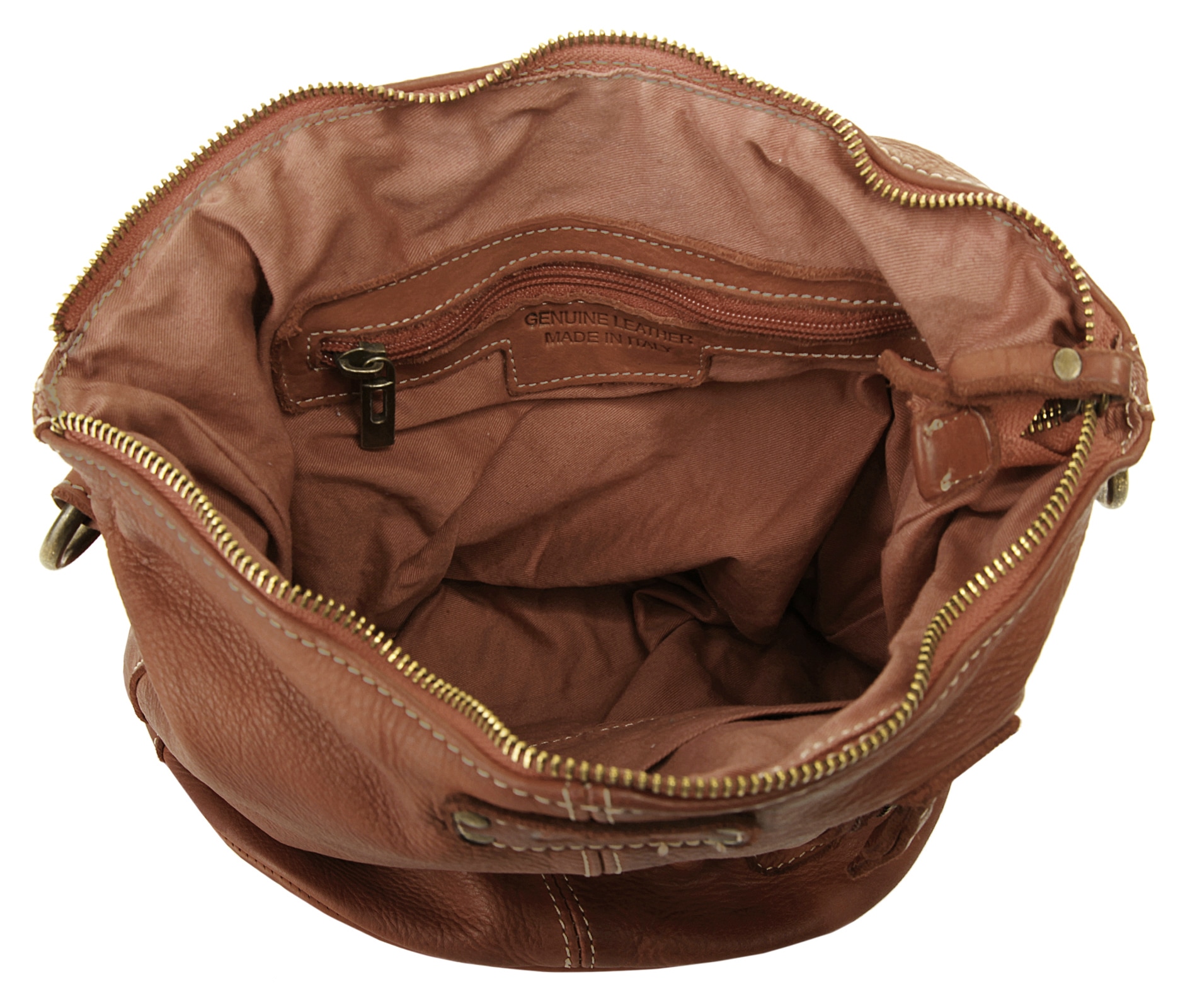 Cluty Umhängetasche echt Leder, Made in Italy