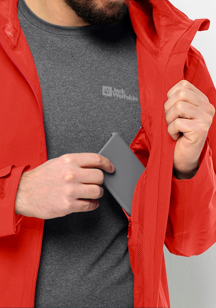 Jack Wolfskin Funktionsjacke »ROBURY 2L JKT M«, mit Kapuze
