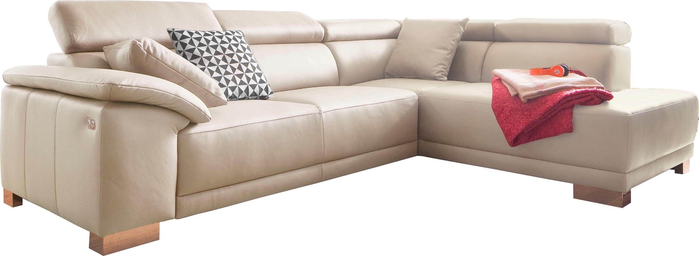 3C Candy Ecksofa »Menorca modern und bequem, OTTOs Choice, L-Form«, Kopftei günstig online kaufen