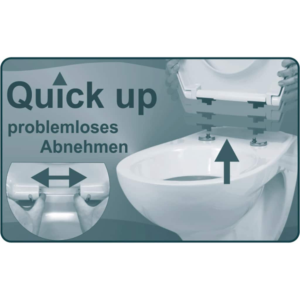 CORNAT WC-Sitz »Außergewöhnliche 3D-Relief Optik - Pflegeleichter Duroplast«