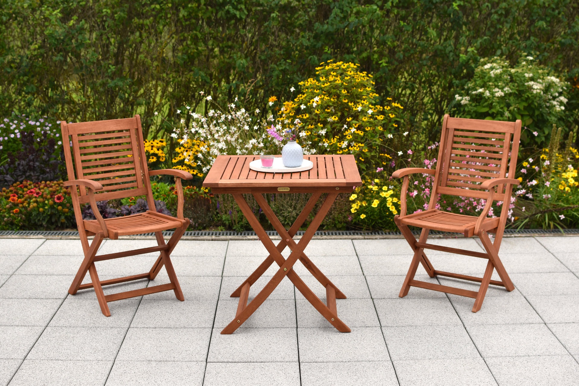 MERXX Garten-Essgruppe »»Cordoba«« Set, Geöltes Eukalyptusholz, 3 Stk. tlg. günstig online kaufen